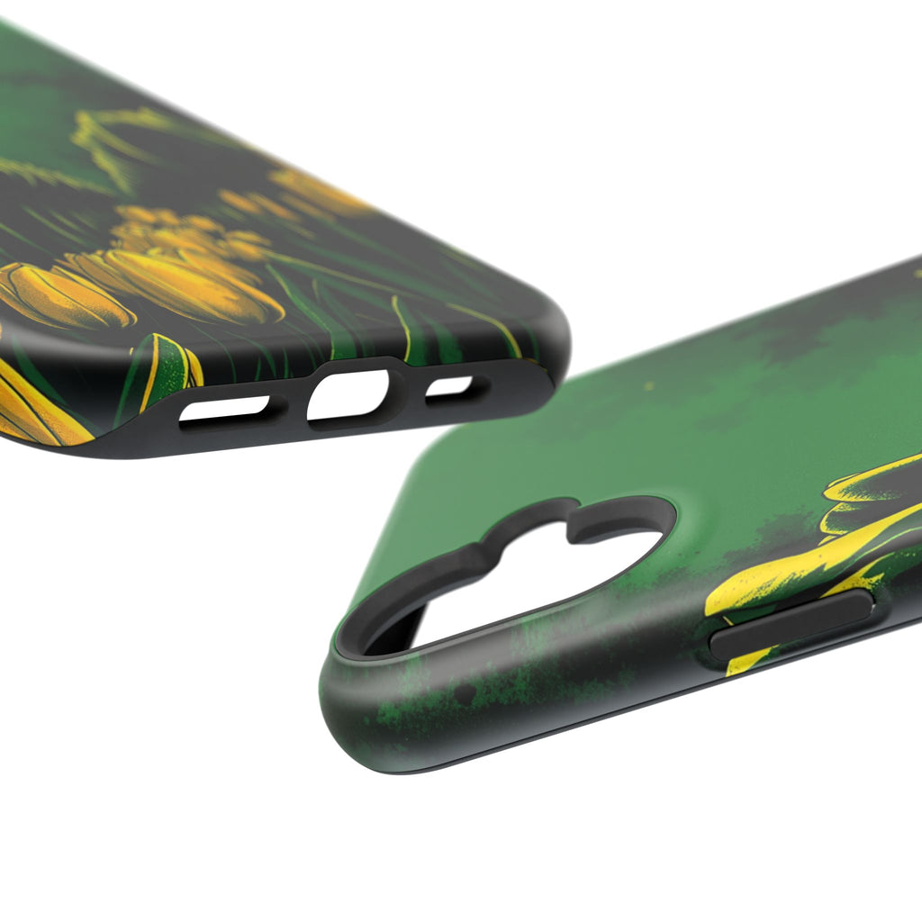 iPhone Tulip Row Emerald Green And Gold Slim Snap Case · iPhone Case