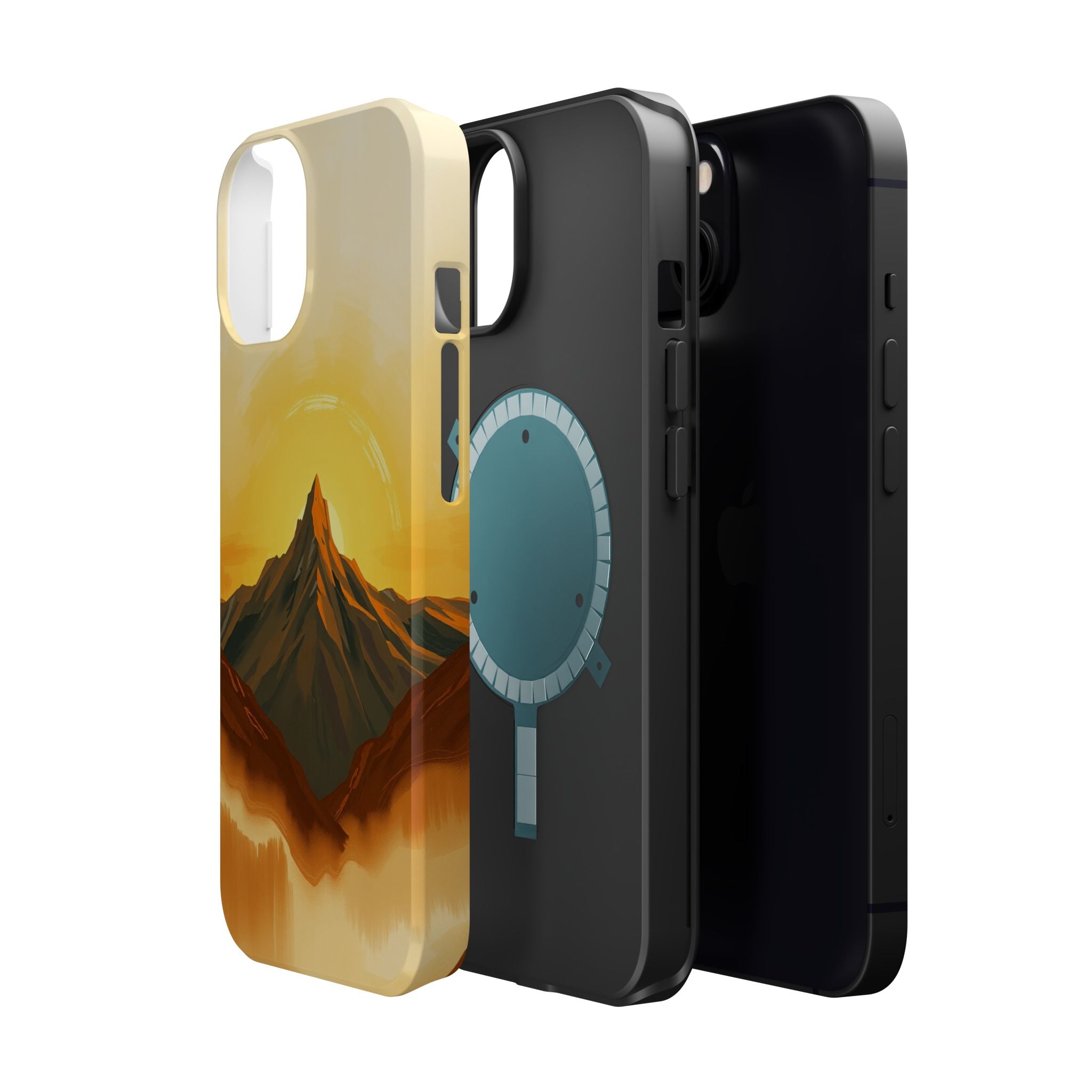 iPhone Mustard And Rust Mountain at Sunrise Slim iPhone Everyday · iPhone Case