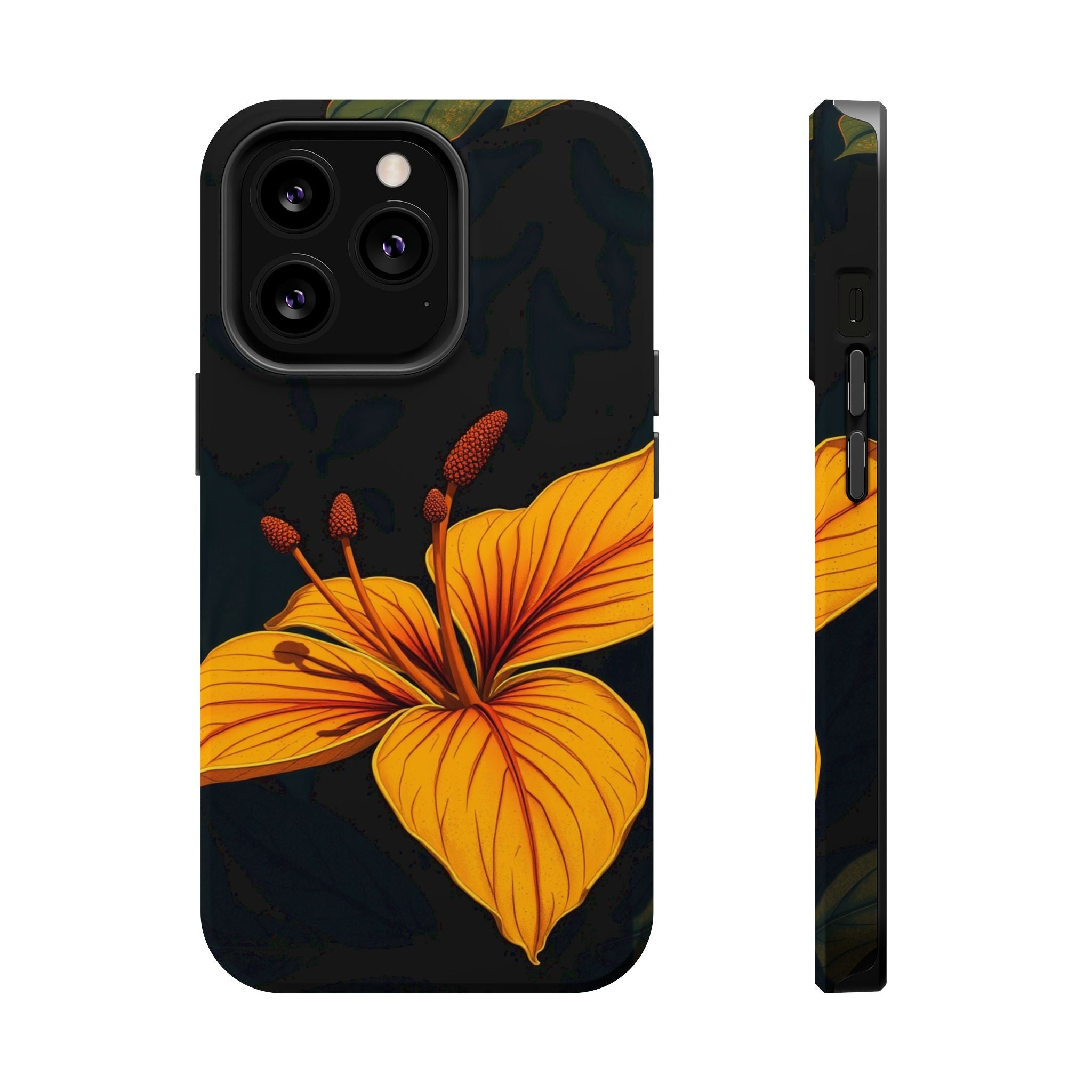 iPhone Earthy Tropical Bloom Design Artistic Everyday Cas Slim Snap Case · iPhon