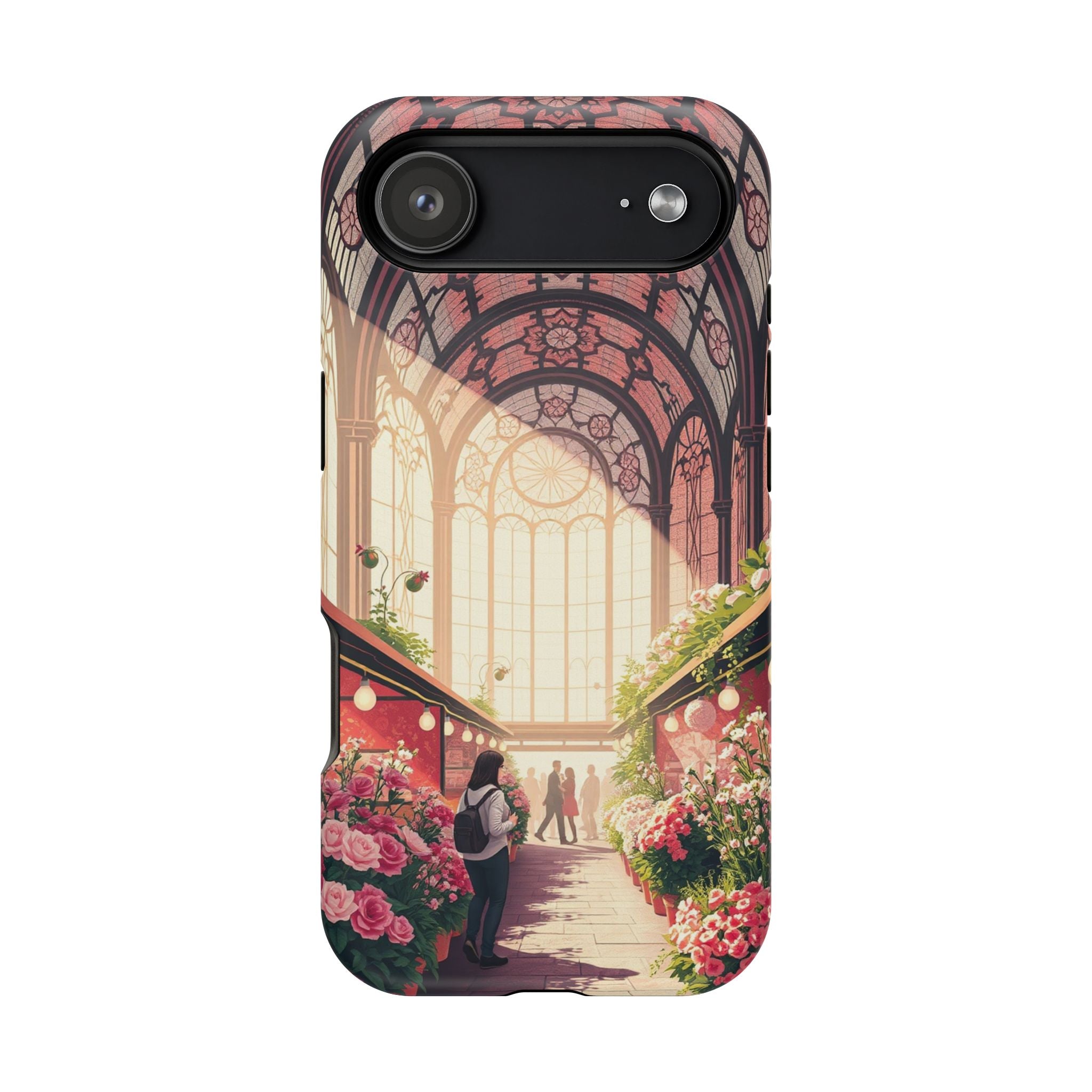 iPhone Flower Market Stained Glass Bold Modern Everyday Snap Case · iPhone Case