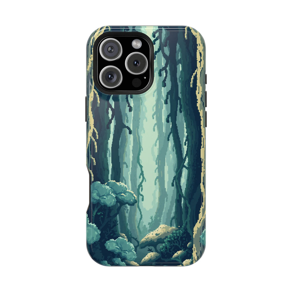 iPhone Kelp Forest Pixel Art -Bit Bold Modern Everyday Snap Case · iPhone Case