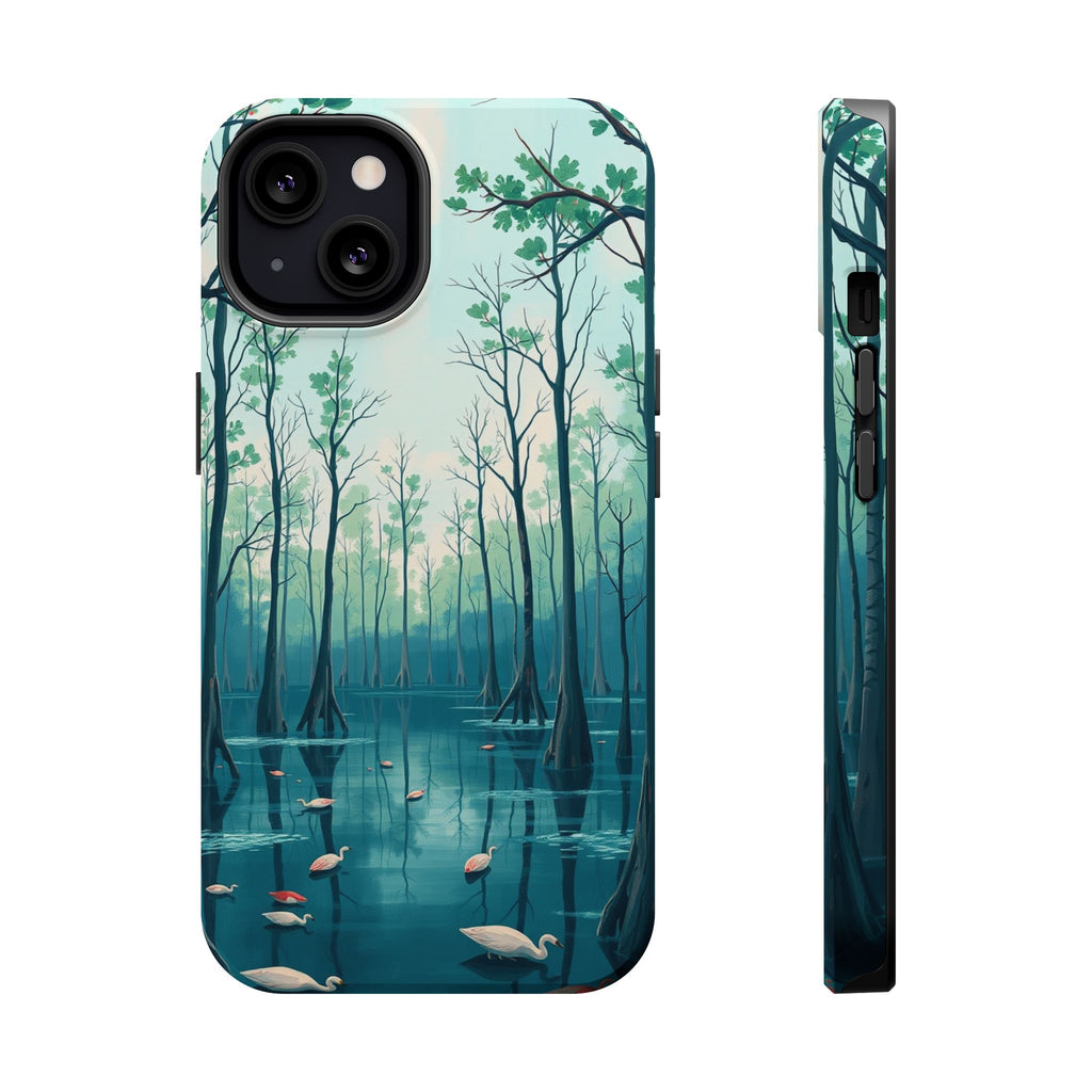 iPhone Cypress Swamp Electric Art Bold Modern Everyday Snap Case · iPhone Case