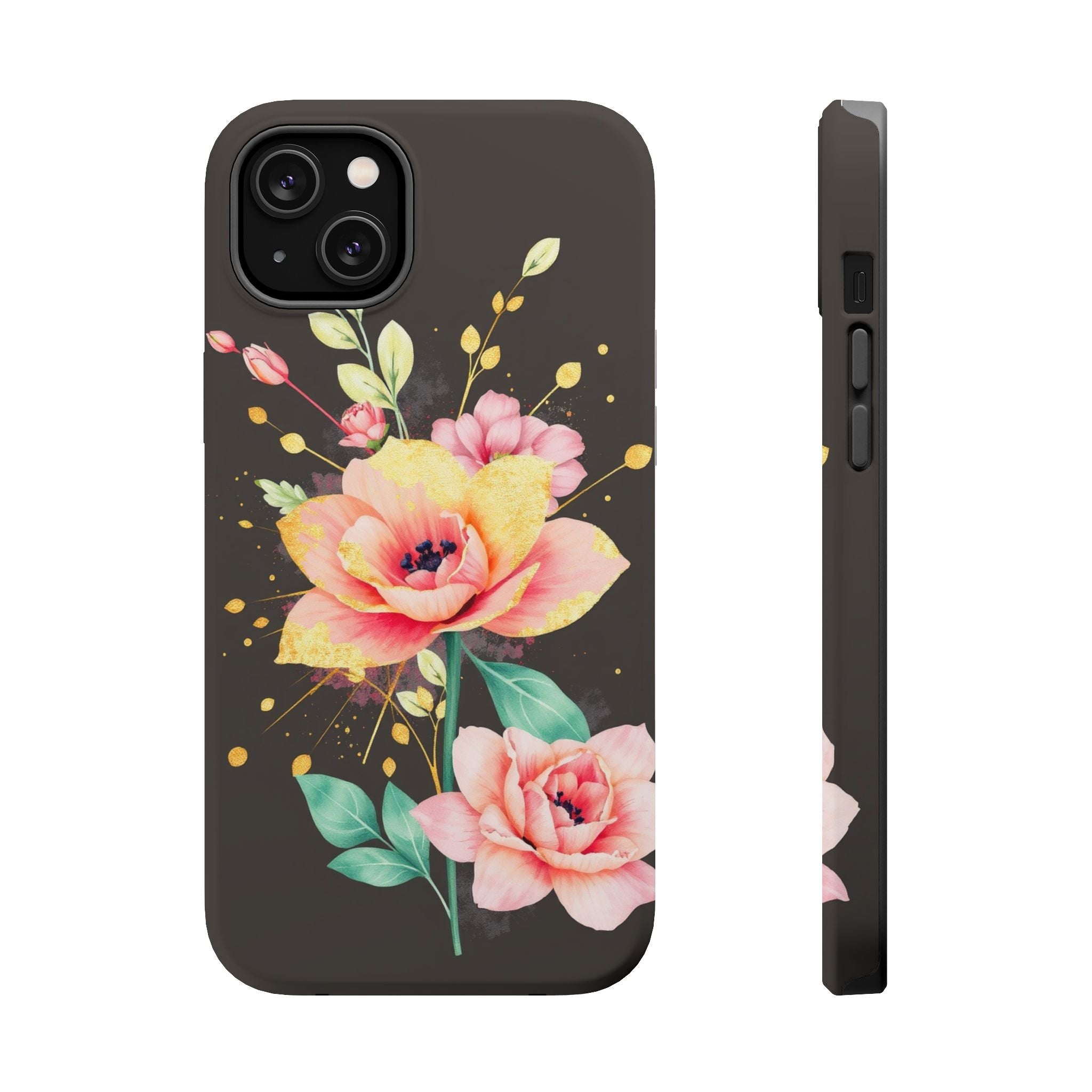 iPhone Earthy Floral Watercolor Splash Design Clean iPhone 14 Minimal · iPhone C