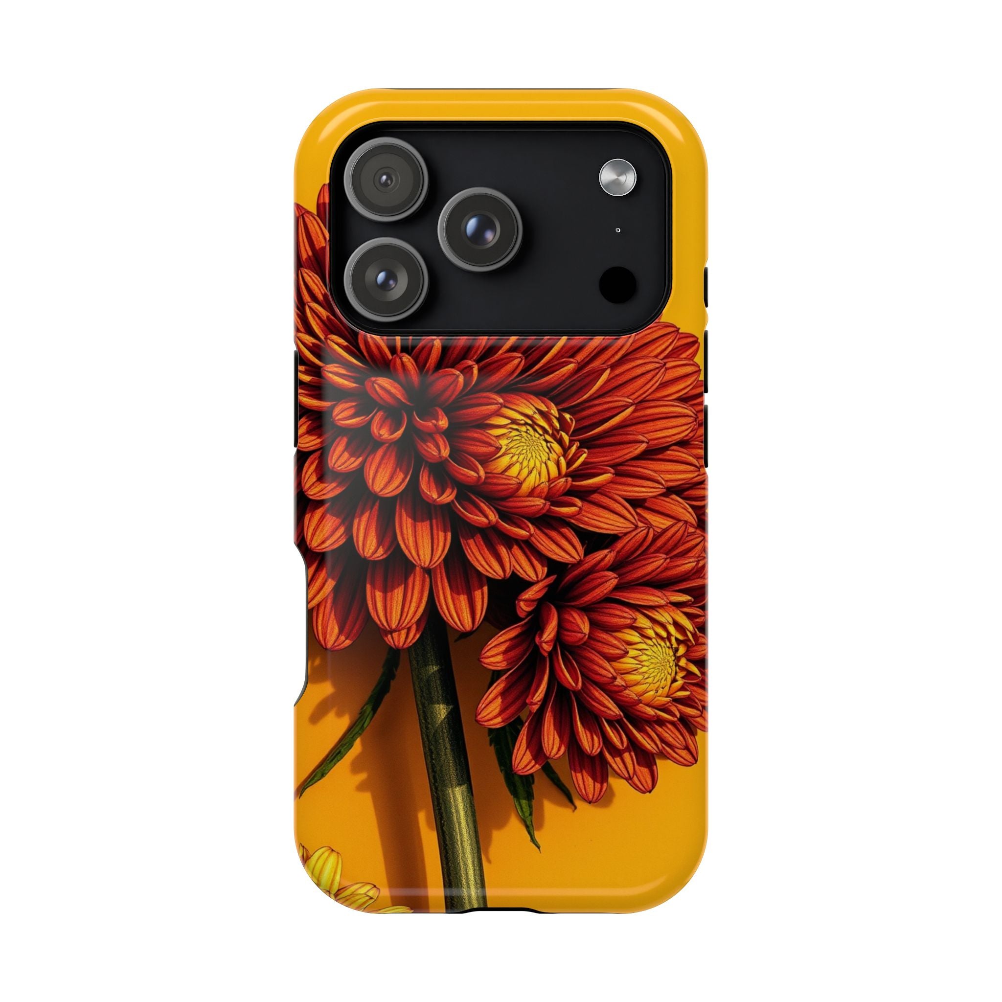 iPhone Mustard And Rust Ranunculus Stack Slim Everyday iPhone 14 · iPhone Case