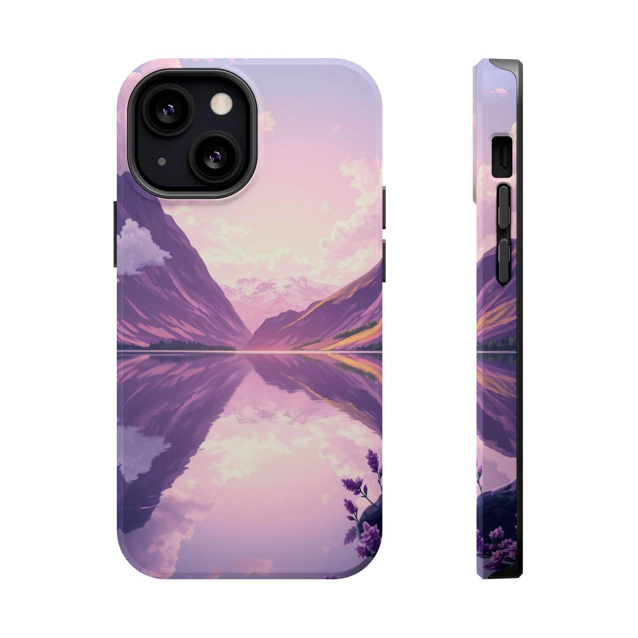 iPhone Lavender And Pearl Fjord Reflection Slim iPhone Everyday · iPhone Case