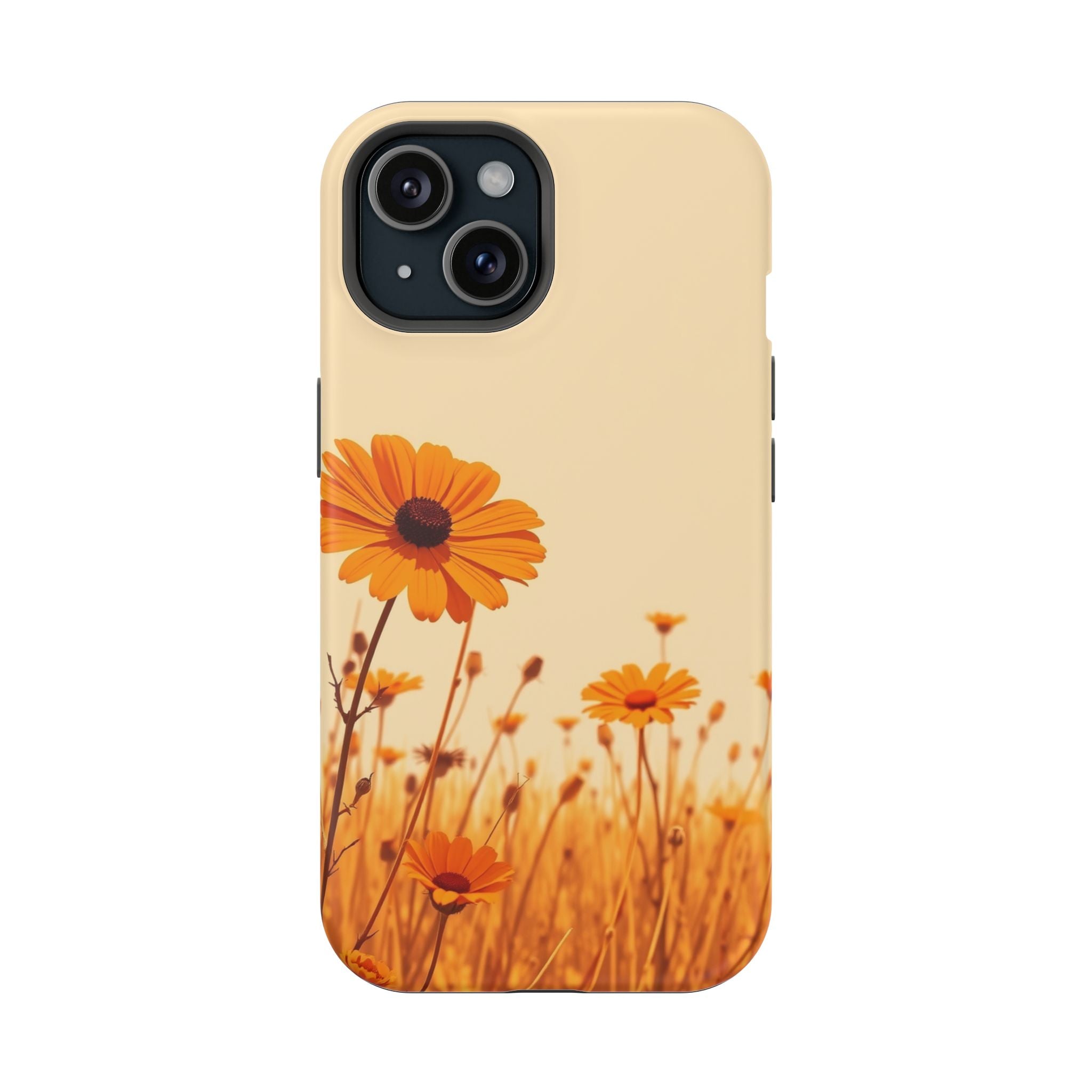 iPhone Wildflower Field Minimalist Line Art Slim Everyday Designer Case · iPhone