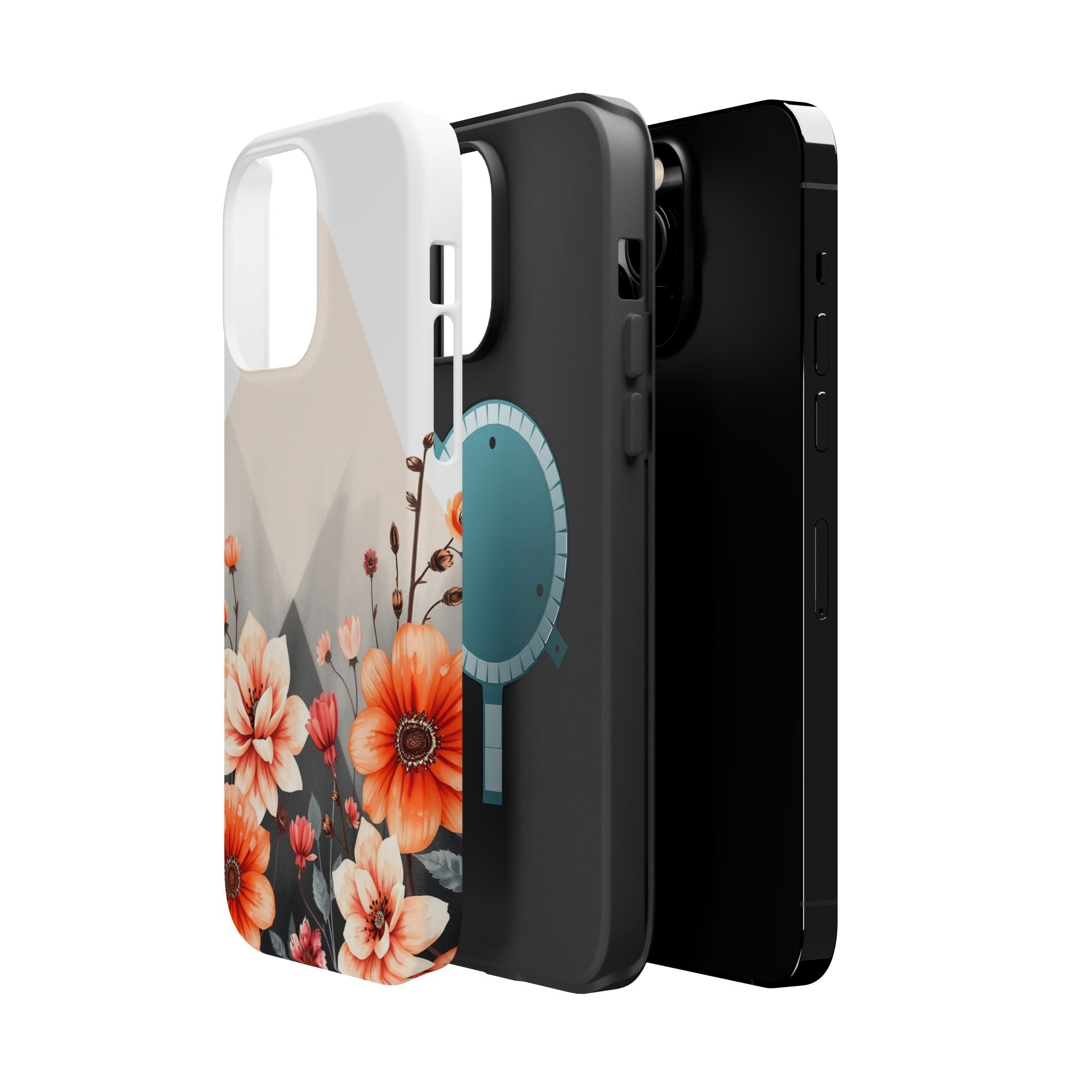 iPhone Floral Geometric Vibrant Design Slim Snap Case · iPhone Case