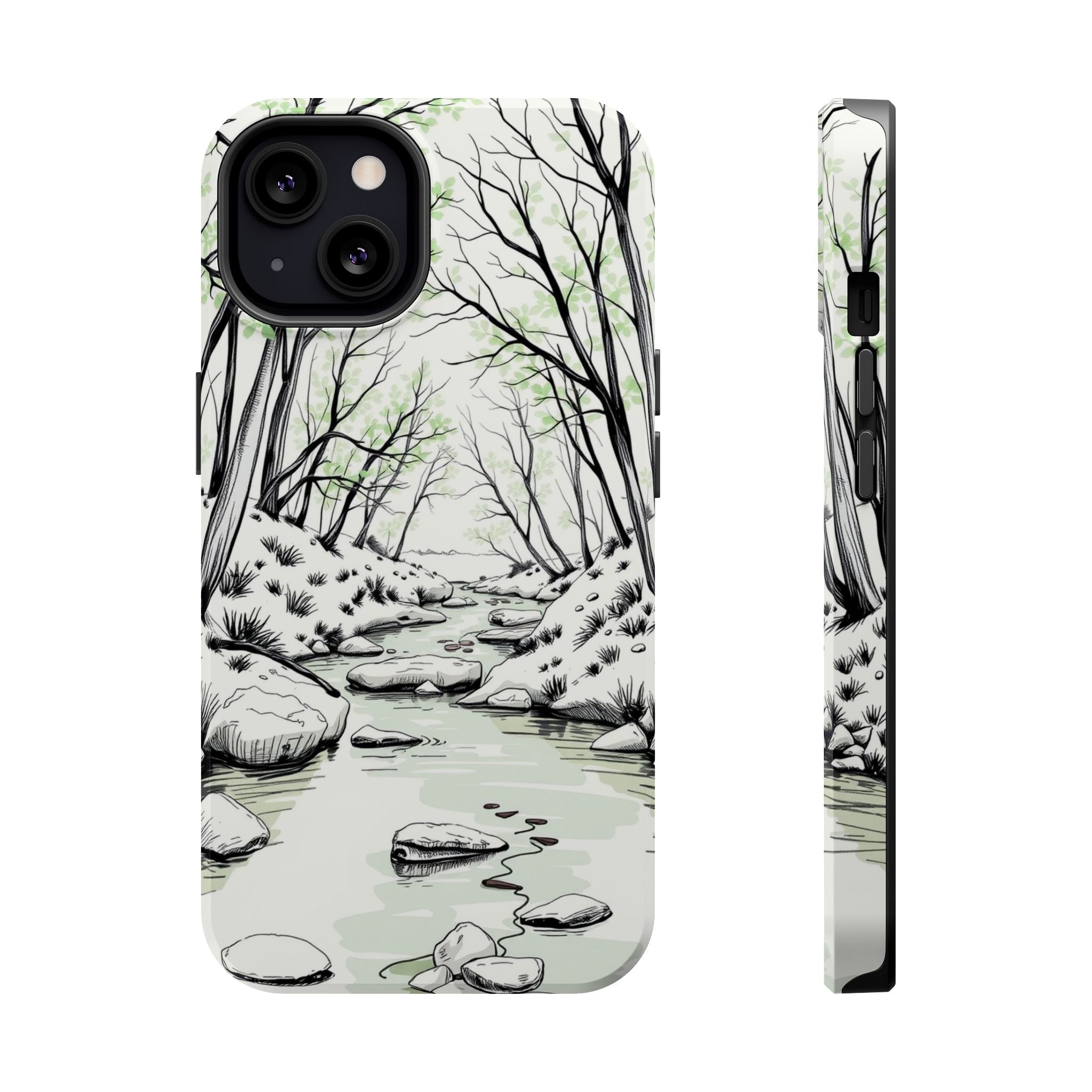 iPhone Sage And Ivory Spring Creek Bold Modern Everyday Snap Case · iPhone Case