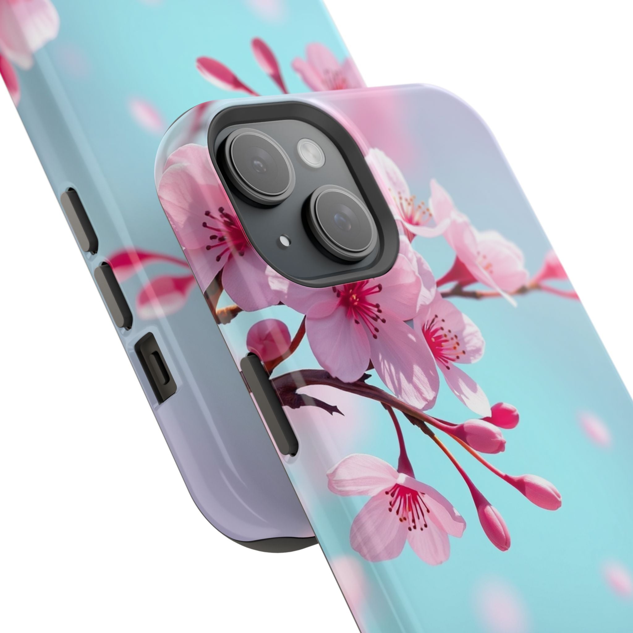 iPhone Cherry Blossom Electric Art Bold Modern Everyday Snap Case · iPhone Case