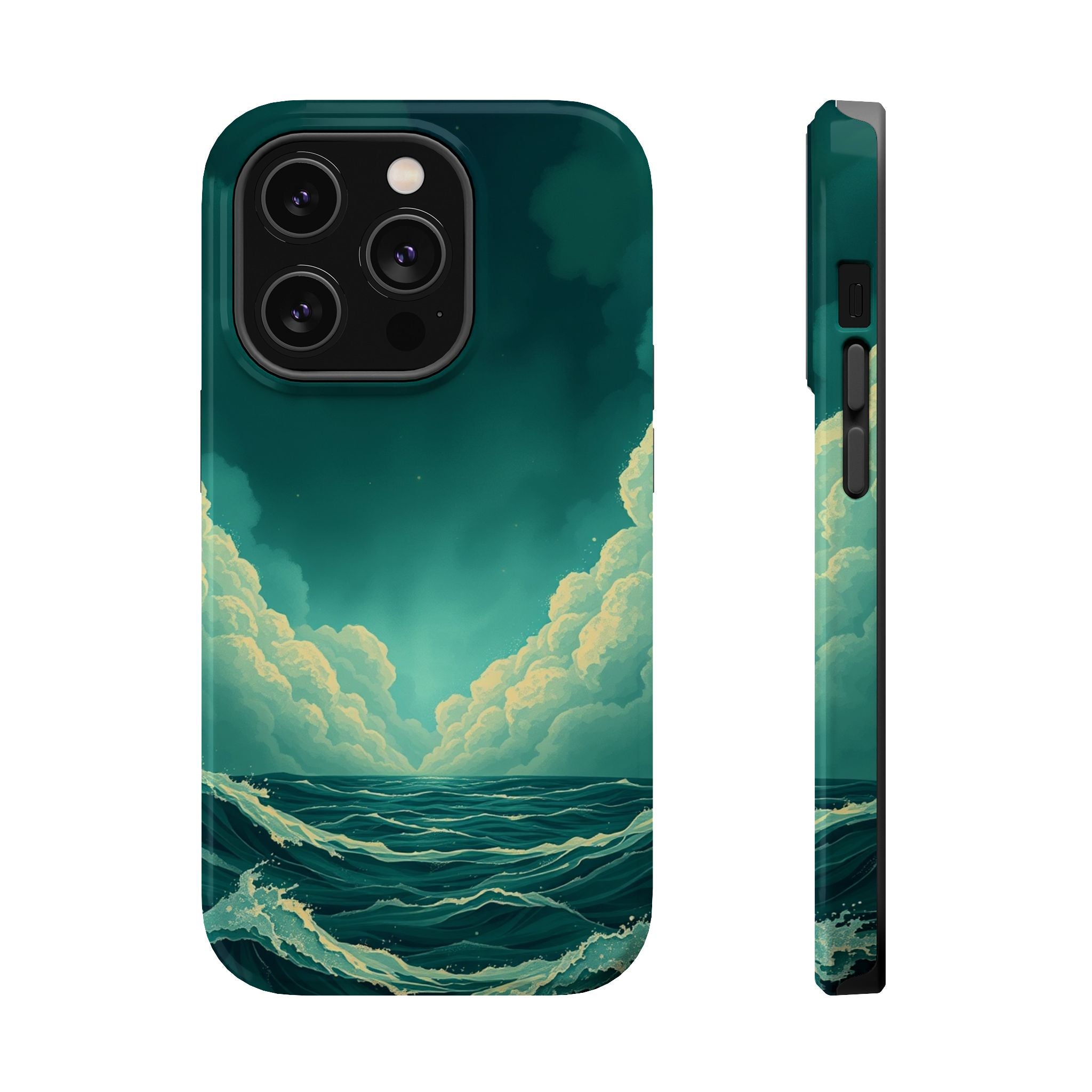 iPhone Storm at Sea Electric Art 17 Slim Everyday Designer Case · iPhone Case