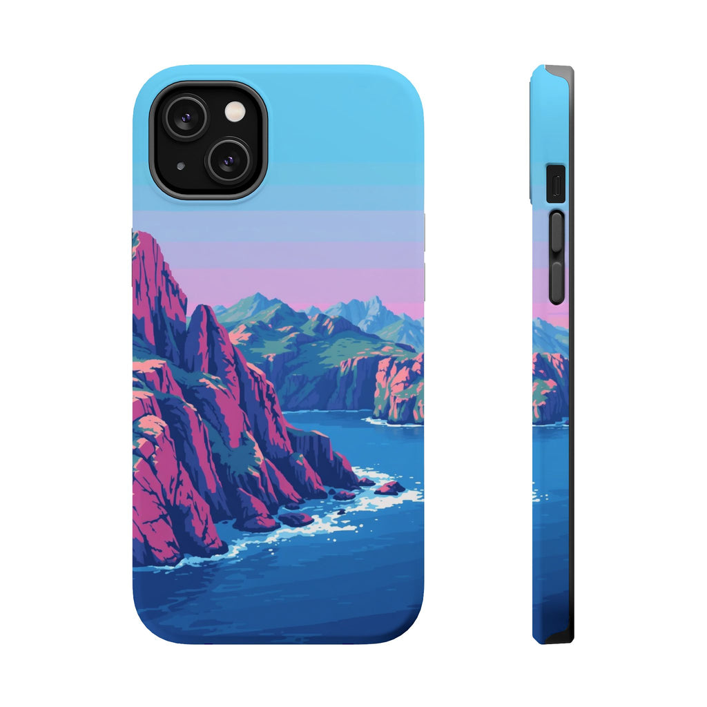iPhone Vibrant Rocky Coastline Design Slim Everyday Designer Case · iPhone Case