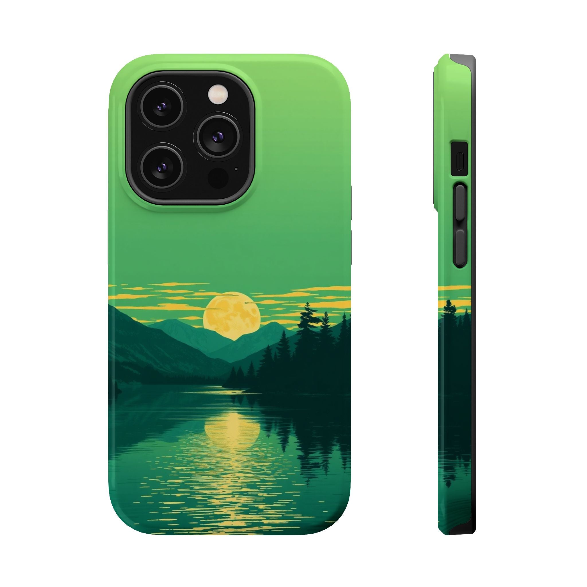 iPhone Lake at Twilight Risograph Print Slim Everyday iPhone Designer · iPhone C