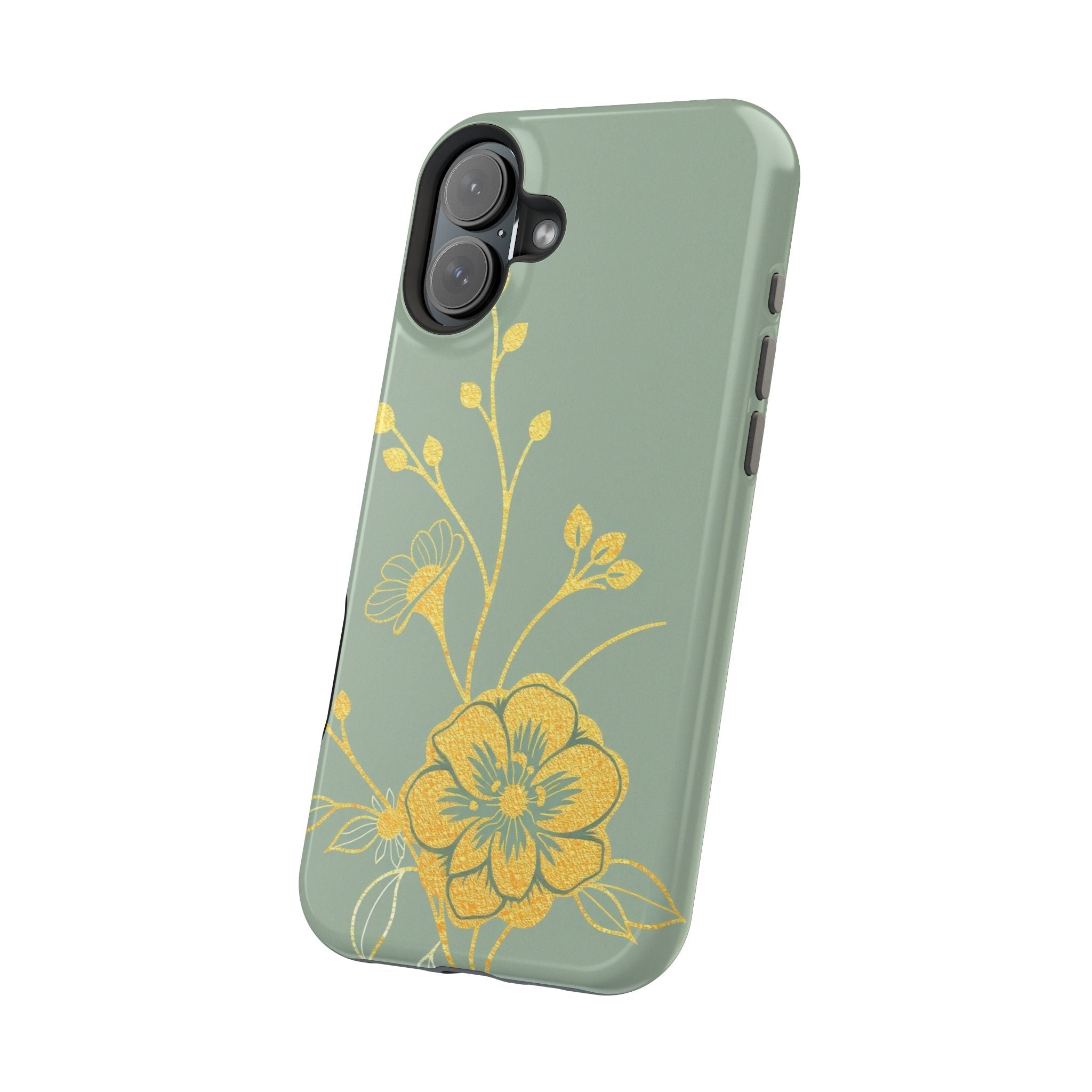 iPhone Floral Gold Foil Cinematic Art Slim Everyday Designer Case · iPhone Case