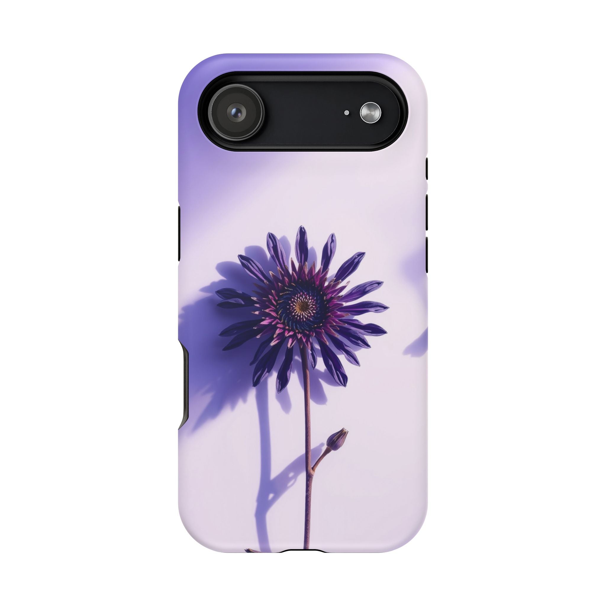 iPhone Indigo And Violet Dried Flower Flat Lay Soft iPhone Finish · iPhone Case