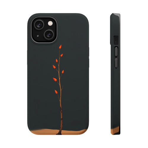 iPhone Burnt Orange And Sand Minimalist Stem Slim iPhone Everyday · iPhone Case