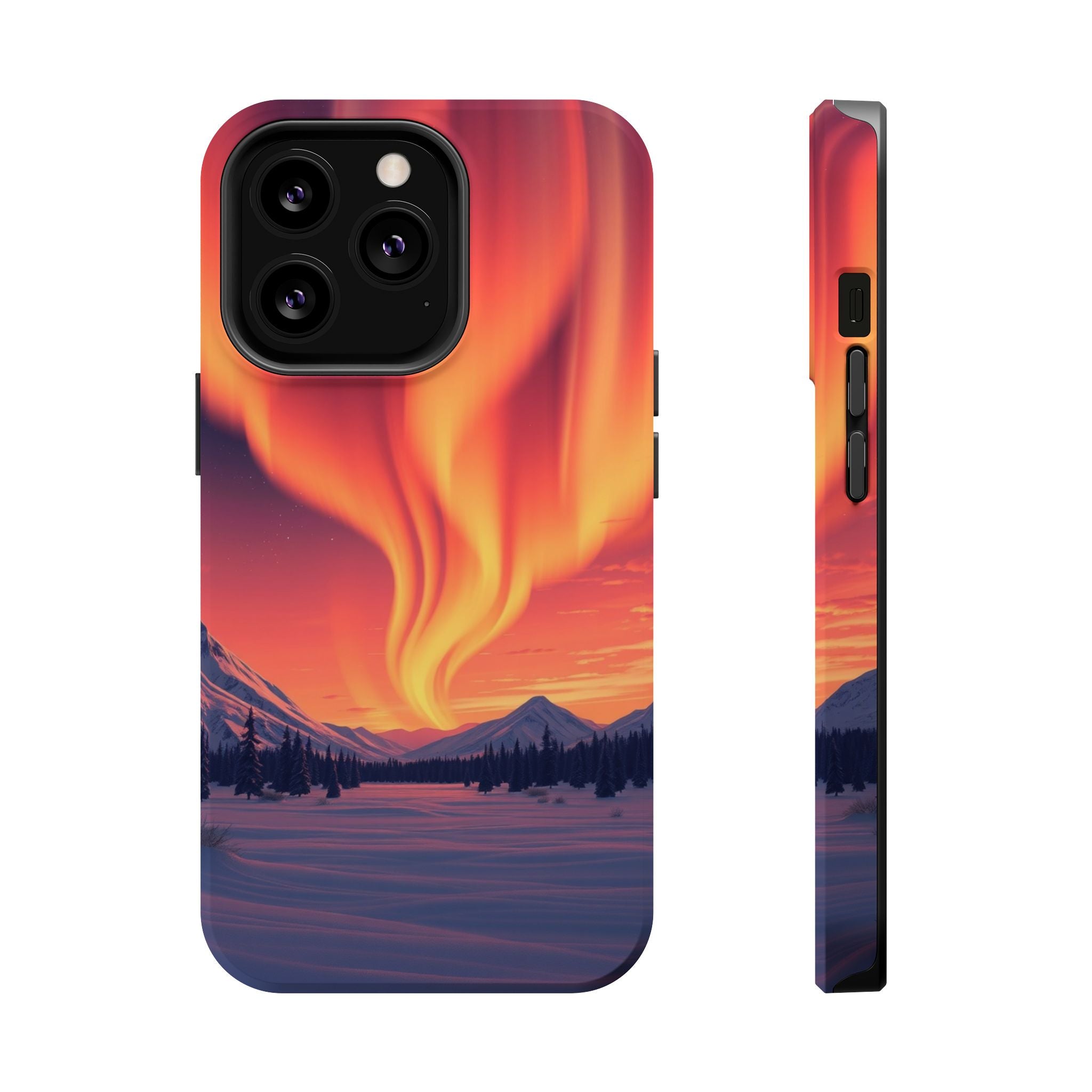 iPhone Sunset Amber And Peach Northern Lights Slim iPhone Everyday · iPhone Case