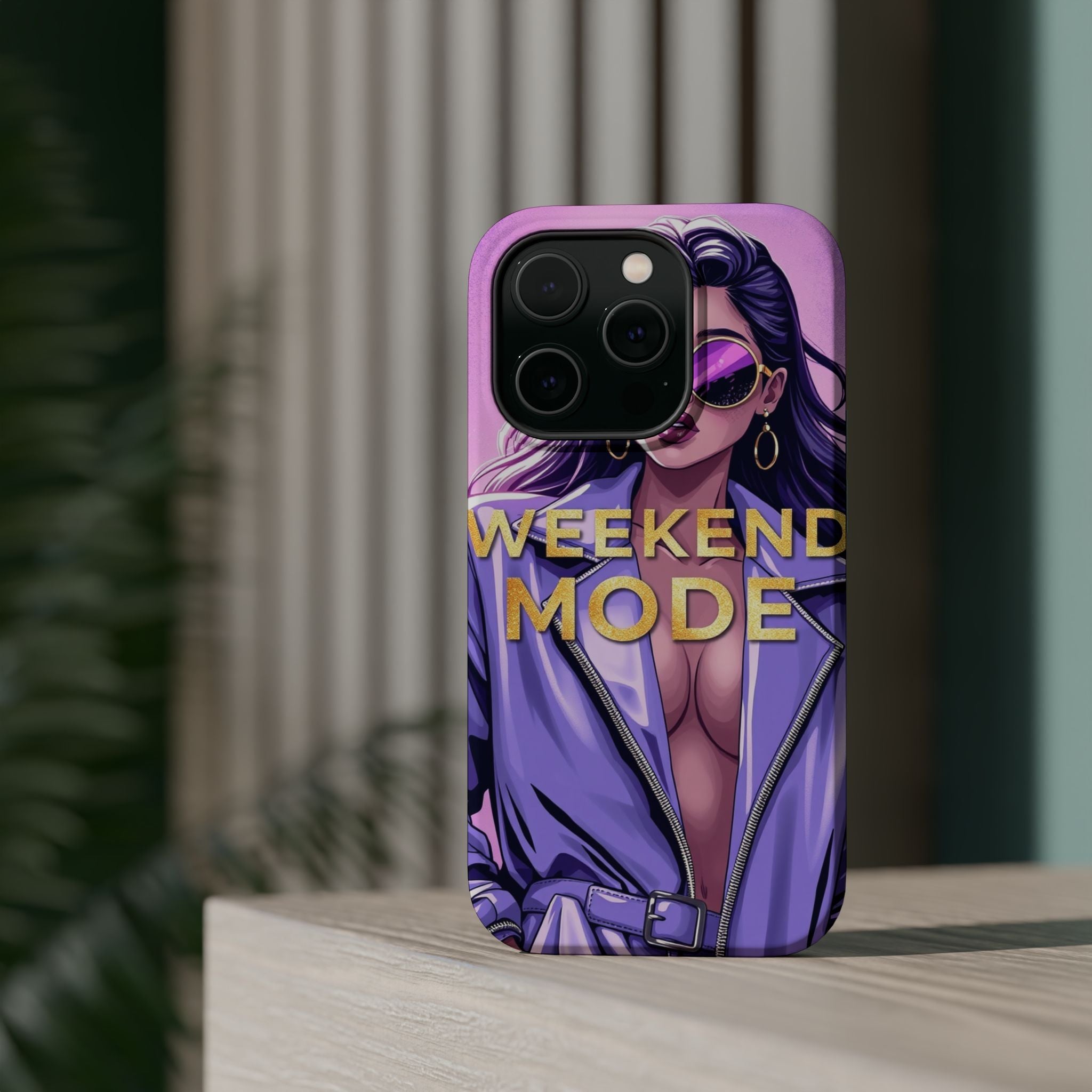iPhone Lavender And Pearl Weekend Mode On Slim Everyday Designer Case · iPhone C