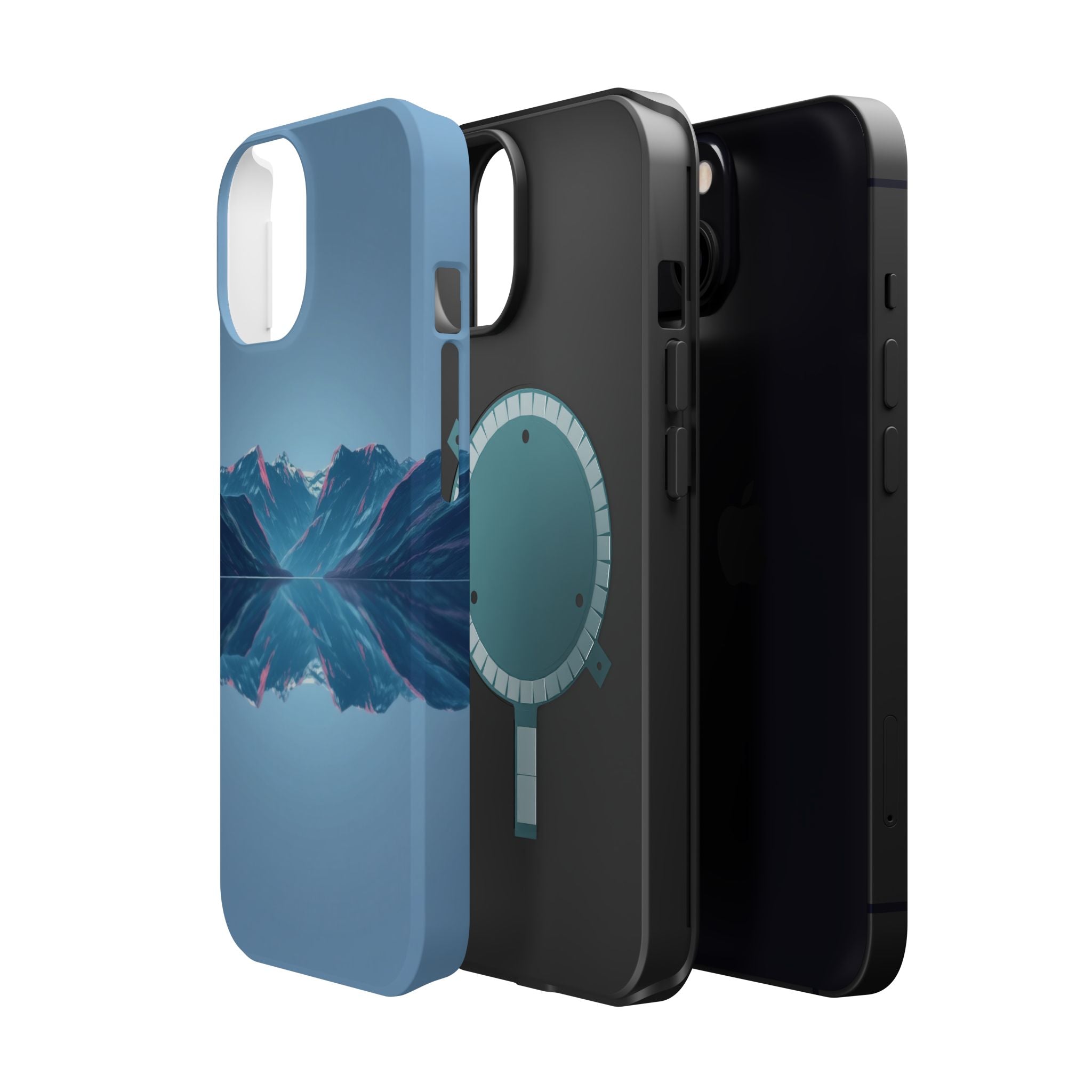 iPhone Fjord Reflection Mystic Art Bold Modern Everyday Snap Case · iPhone Case