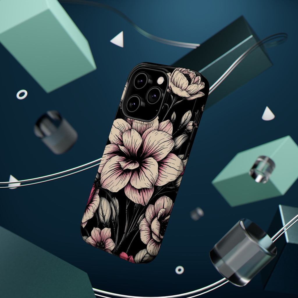 iPhone Floral Dark Academia Gothic Ink Slim Everyday Designer Case · iPhone Case