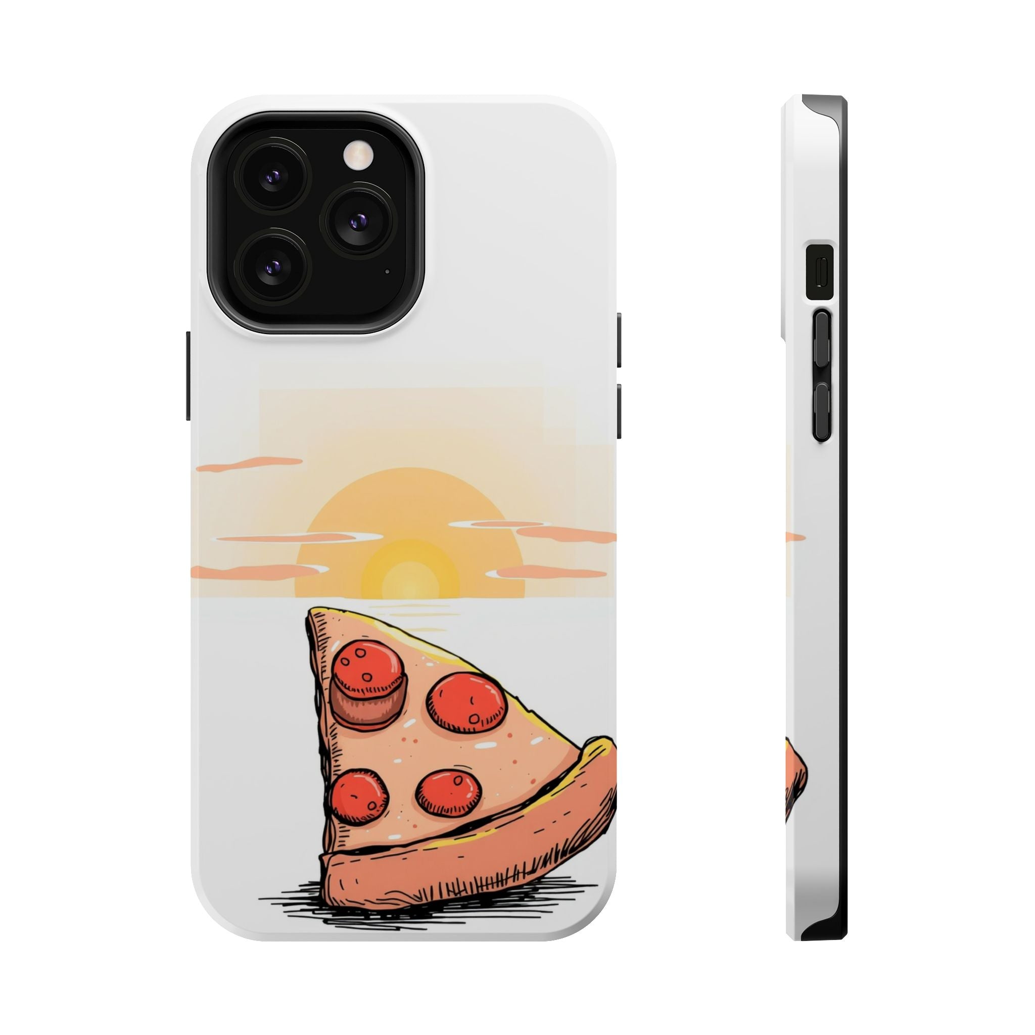 iPhone Earthy Pizza Slice Sunset Design Slim Everyday Designer Case · iPhone Cas
