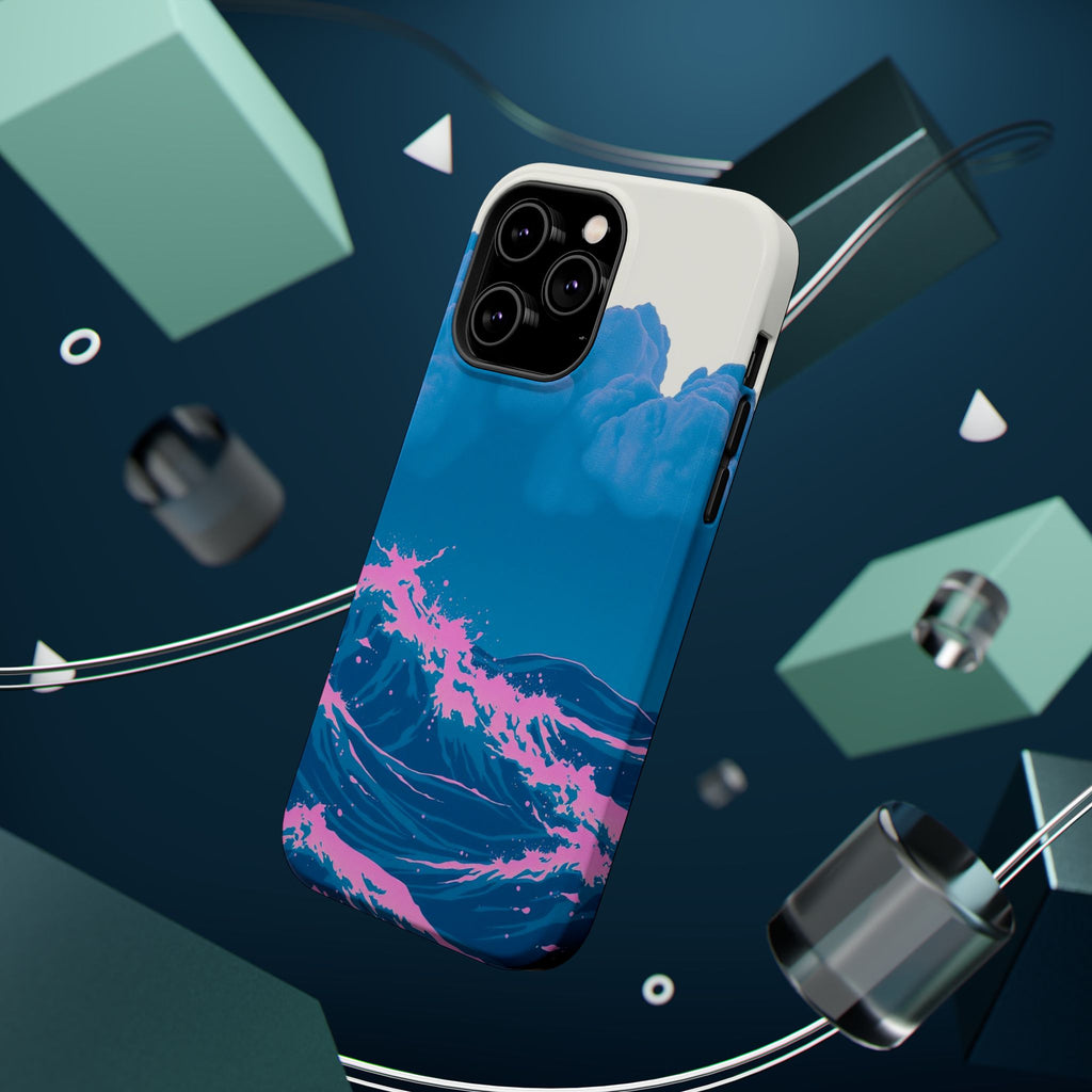 iPhone Storm at Sea Risograph Print Slim Everyday Designer Case · iPhone Case