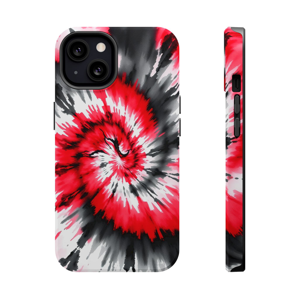 iPhone Black And Crimson Tie-Dye Vortex Slim Everyday iPhone Designer · iPhone C