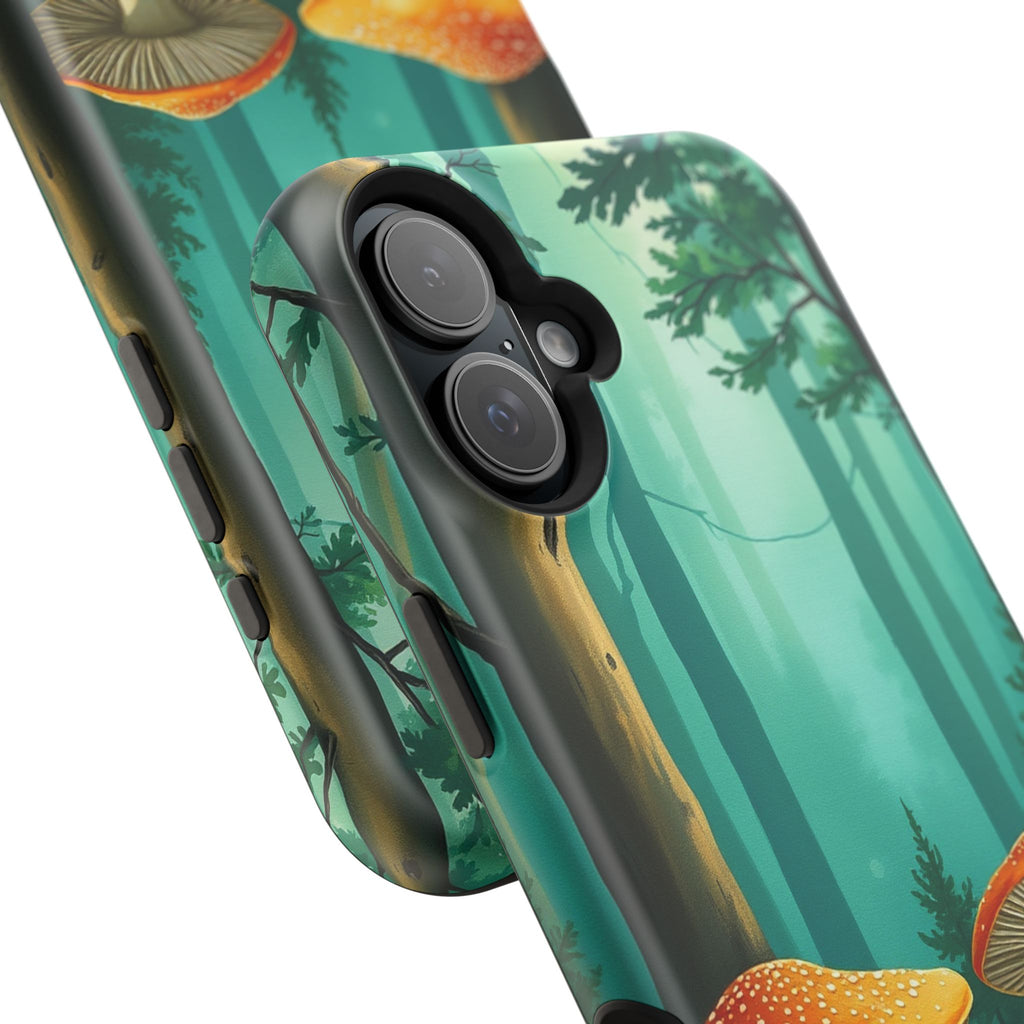 iPhone Mushroom Forest Oil Painting Impressionist iPhone Clean Minimal · iPhone
