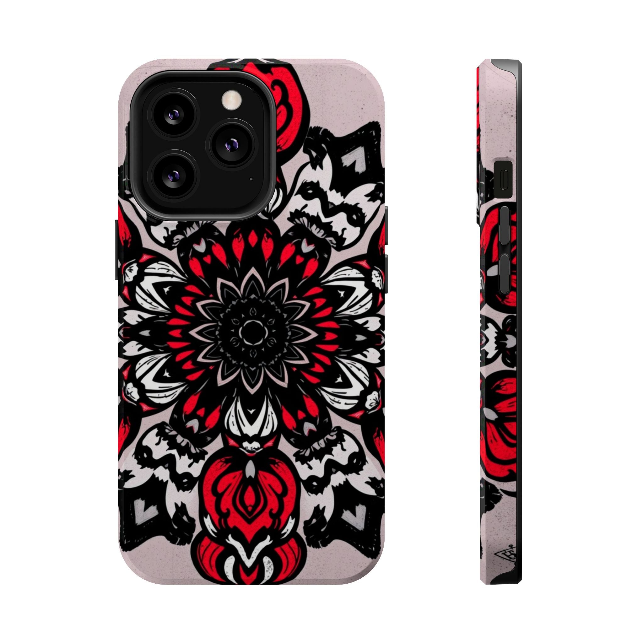 iPhone Floral Mandala Bold Art Slim Everyday Designer Case · iPhone Case