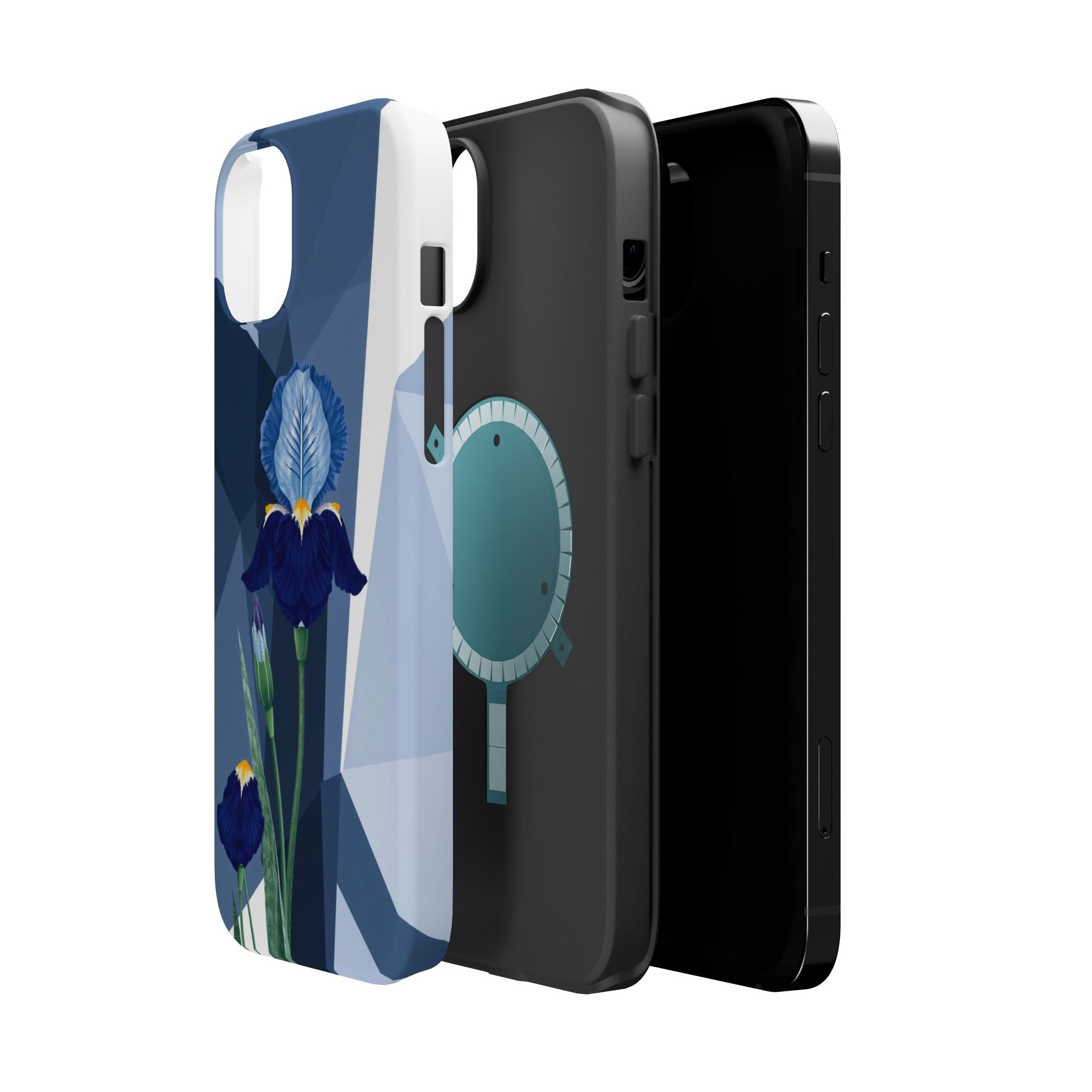 iPhone Earthy Iris Garden Design Bold Modern Everyday Snap Case · iPhone Case