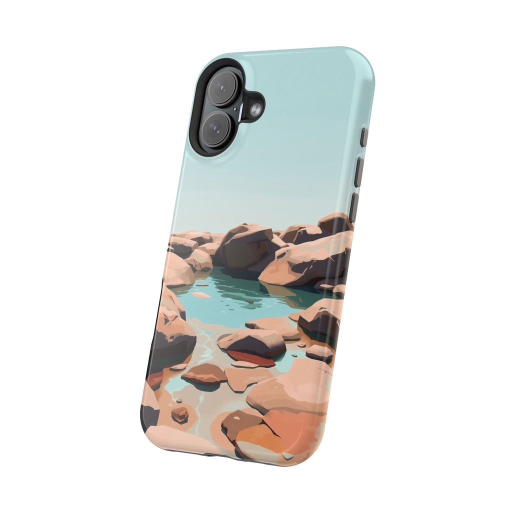 iPhone Tidal Pool Oil Painting Impressionist Slim iPhone Everyday · iPhone Case