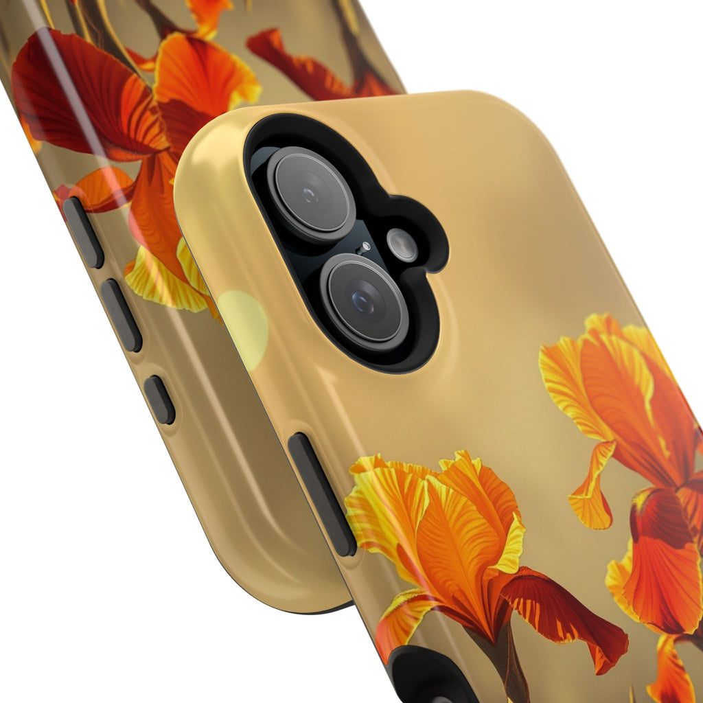 iPhone Iris Garden Gold Foil Luxury Slim Everyday Designer Case · iPhone Case
