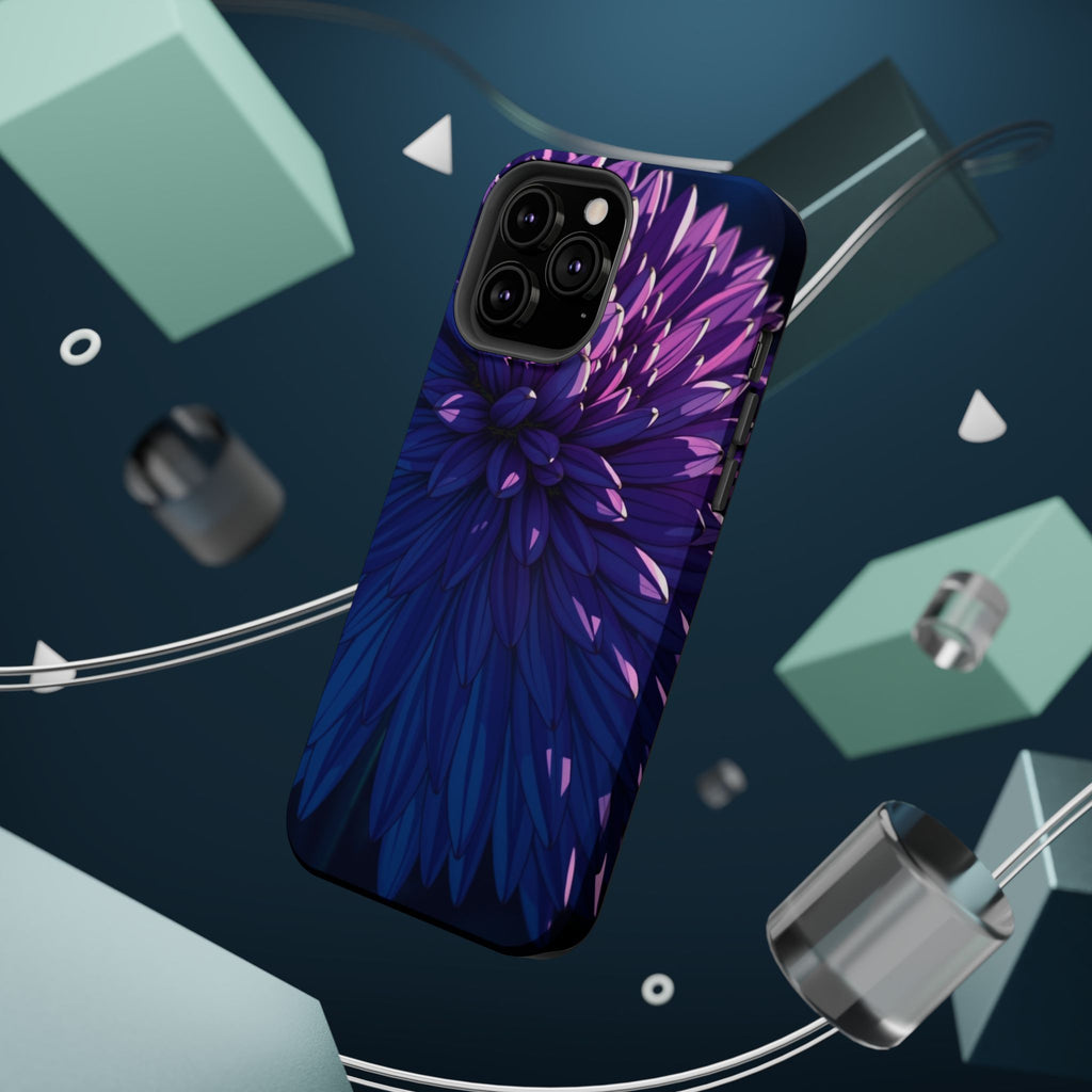 iPhone Indigo And Violet Chrysanthemum Classic Soft iPhone Finish · iPhone Case