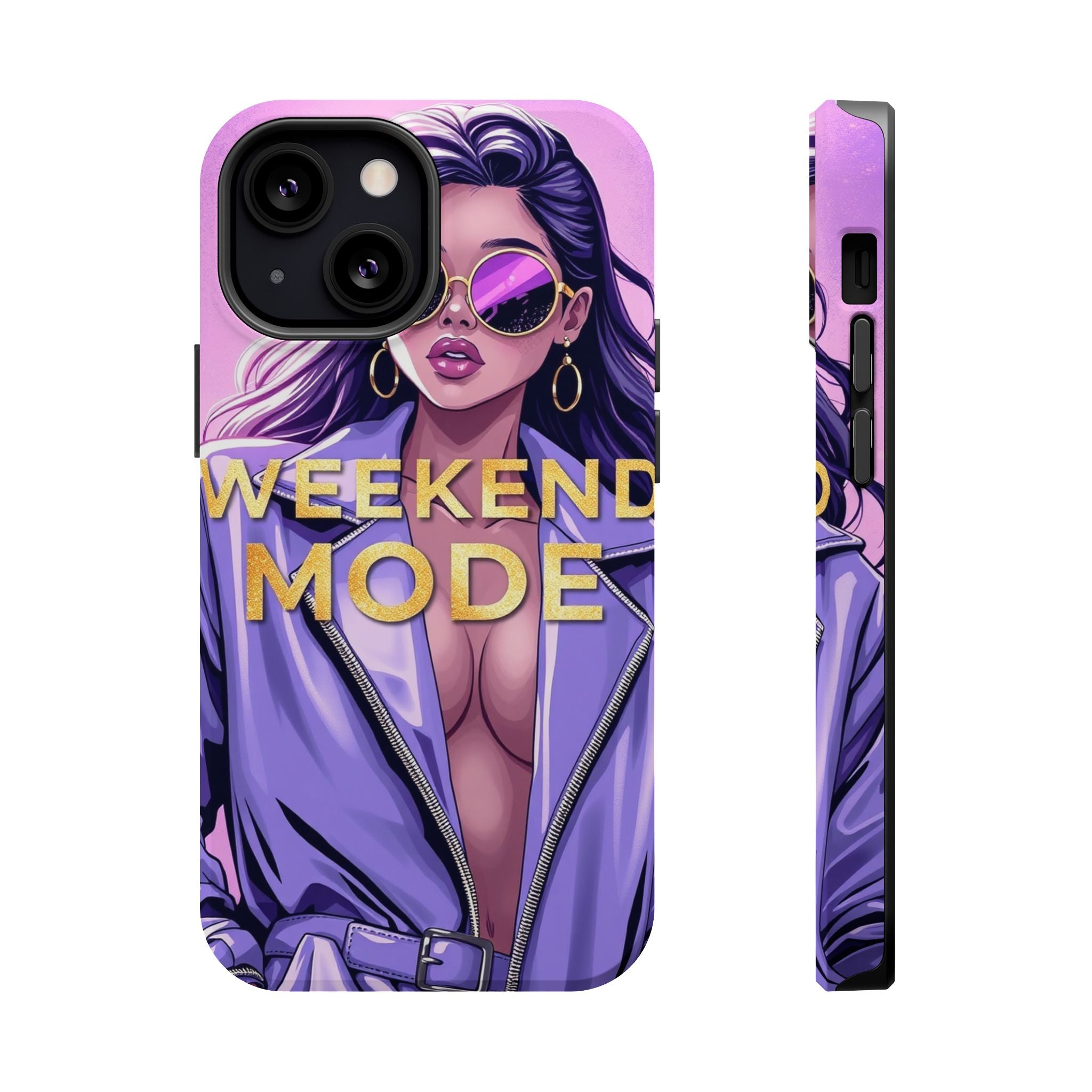 iPhone Lavender And Pearl Weekend Mode On Slim Everyday Designer Case · iPhone C