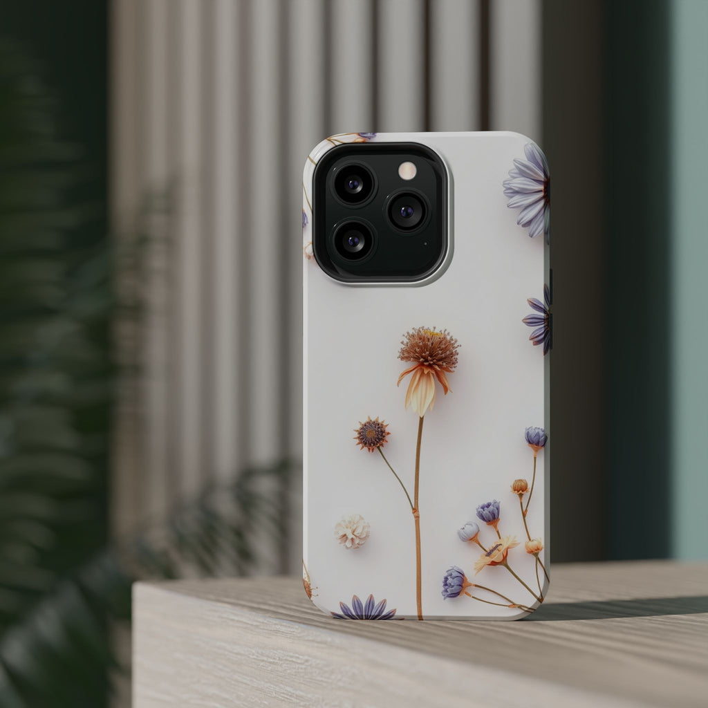 iPhone Dried Flower Flat Lay Bold Art Slim Everyday Designer Case · iPhone Case