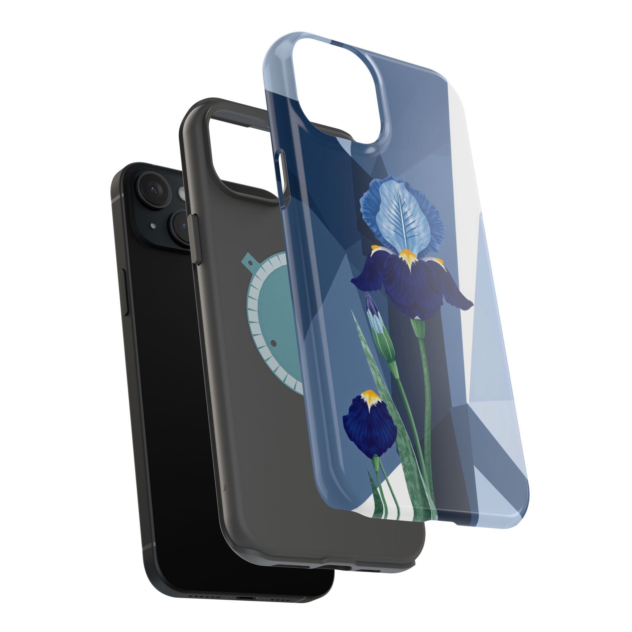 iPhone Earthy Iris Garden Design Bold Modern Everyday Snap Case · iPhone Case