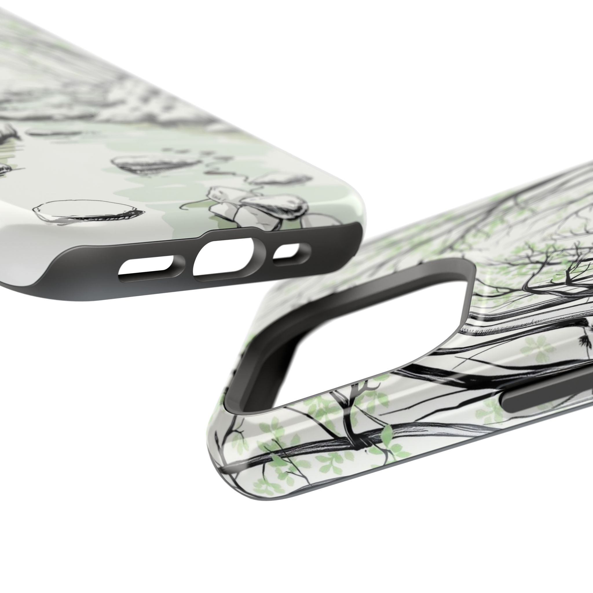 iPhone Sage And Ivory Spring Creek Bold Modern Everyday Snap Case · iPhone Case