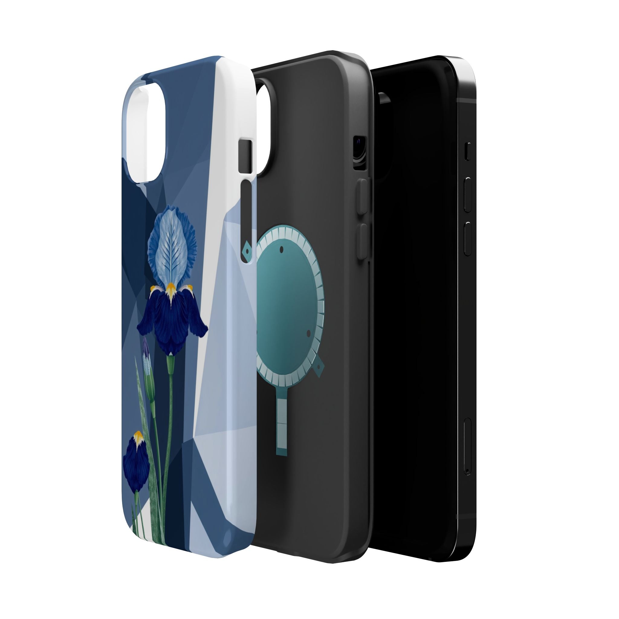 iPhone Earthy Iris Garden Design Bold Modern Everyday Snap Case · iPhone Case