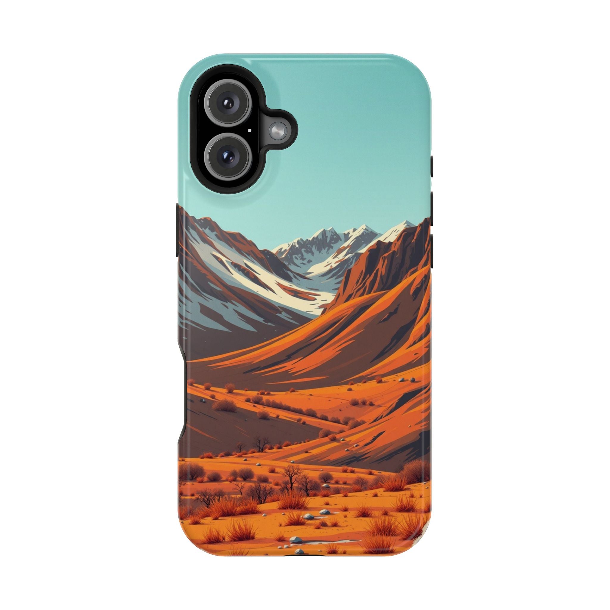 iPhone Mustard And Rust Arctic Tundra Slim Everyday Designer Case · iPhone Case