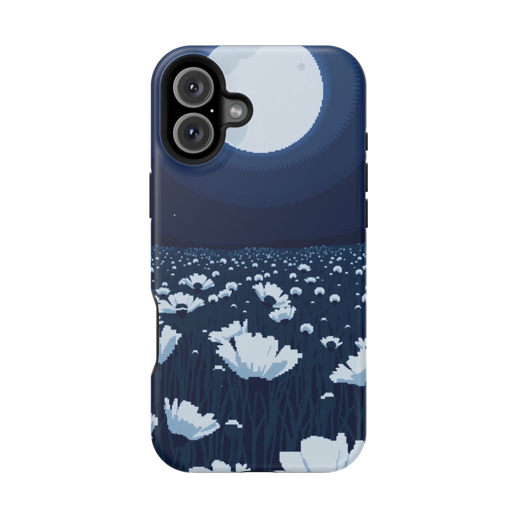iPhone Poppy Field Pixel Art -Bit Bold Modern Everyday Snap Case · iPhone Case