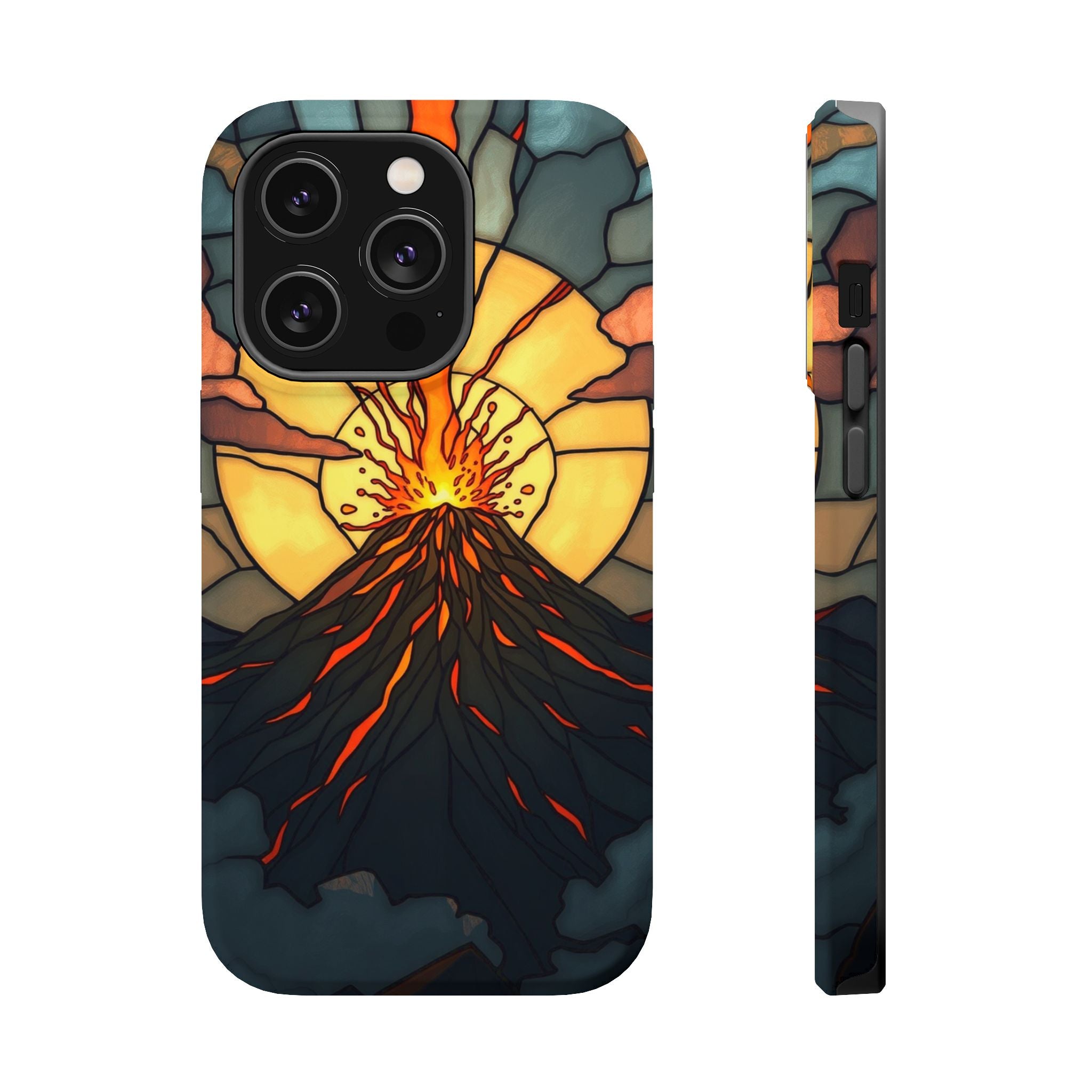 iPhone Vibrant Volcanic Eruption Design Slim Everyday iPhone 11 · iPhone Case