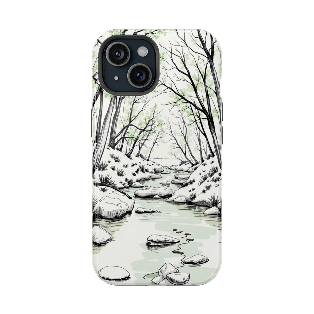iPhone Sage And Ivory Spring Creek Bold Modern Everyday Snap Case · iPhone Case