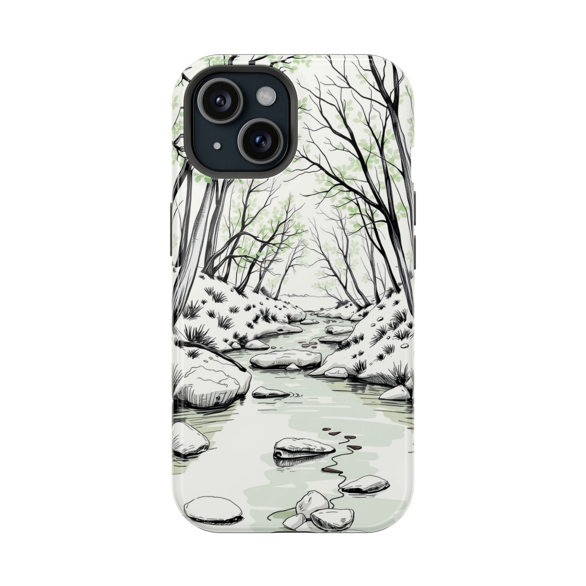 iPhone Sage And Ivory Spring Creek Bold Modern Everyday Snap Case · iPhone Case