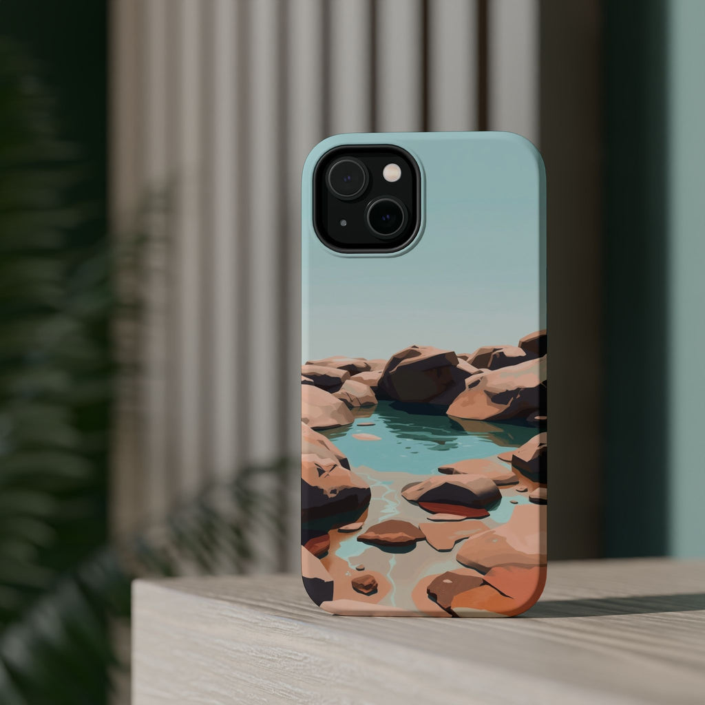 iPhone Tidal Pool Oil Painting Impressionist Slim iPhone Everyday · iPhone Case