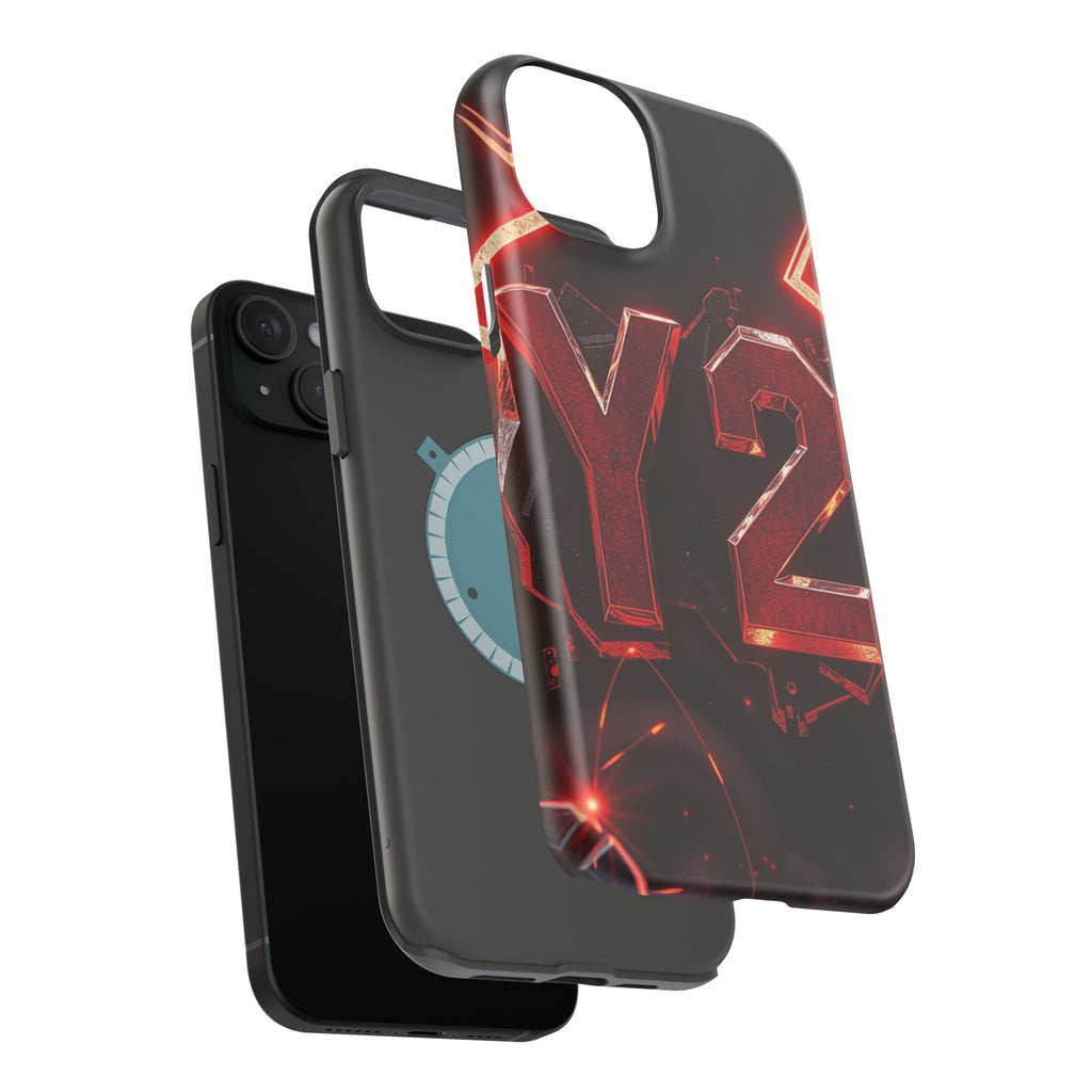 iPhone Y2K Holographic Bold Art Slim Everyday Designer Case · iPhone Case