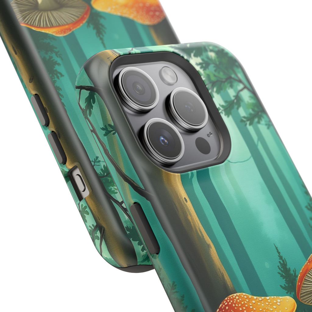 iPhone Mushroom Forest Oil Painting Impressionist iPhone Clean Minimal · iPhone