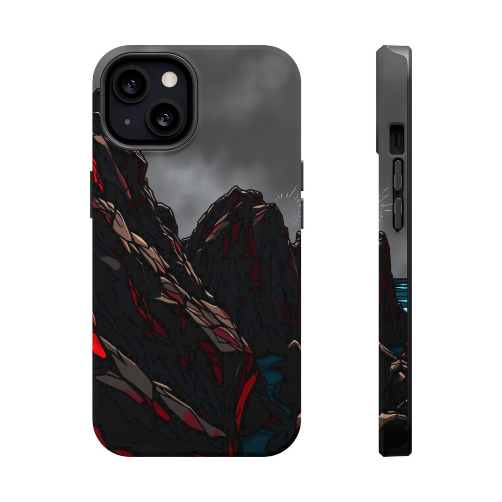 iPhone Black And Crimson Rocky Coastline Slim Everyday iPhone 11 · iPhone Case