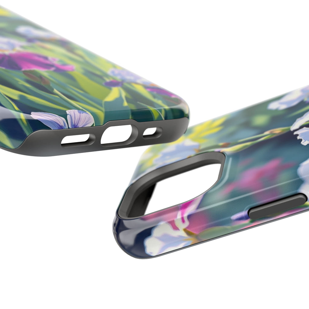 iPhone Vibrant Iris Garden Design Bold Modern Everyday Snap Case · iPhone Case