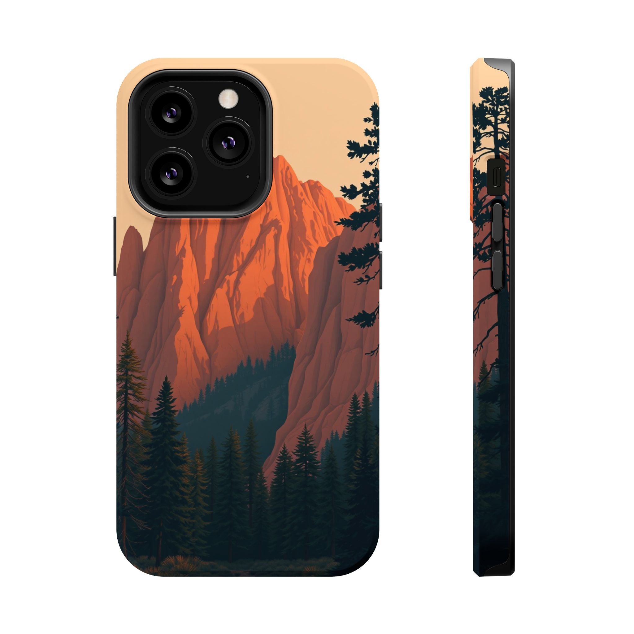 iPhone Serene Pine Ridge Design 18 Bold Modern Everyday Snap Case · iPhone Case