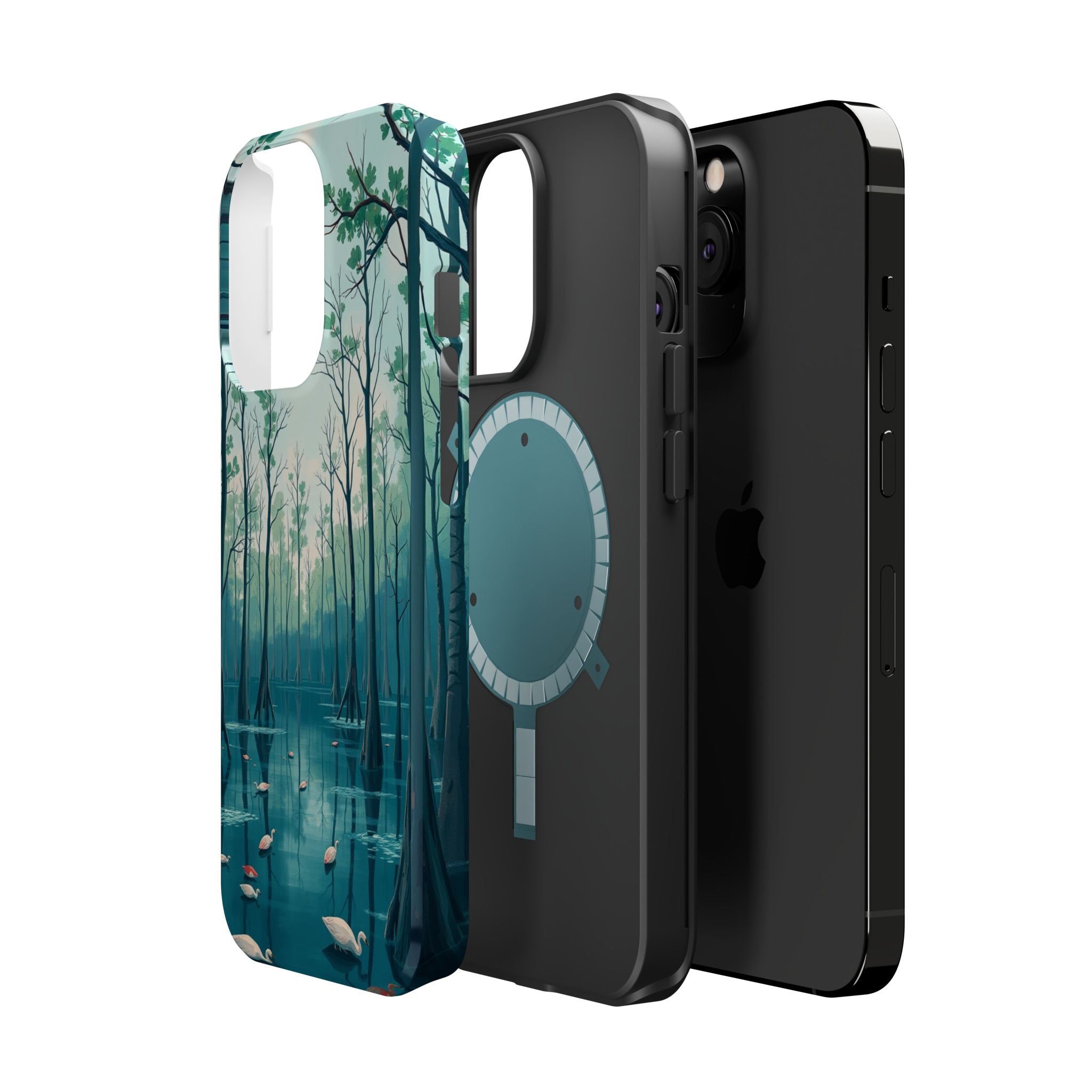 iPhone Cypress Swamp Electric Art Bold Modern Everyday Snap Case · iPhone Case