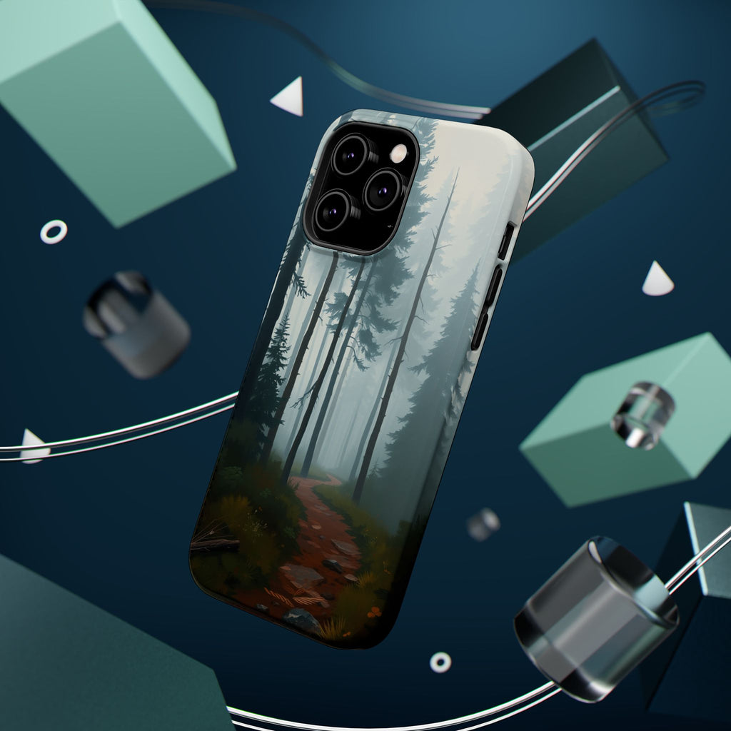 iPhone Serene Misty Forest Path Design Slim Everyday Designer Case · iPhone Case